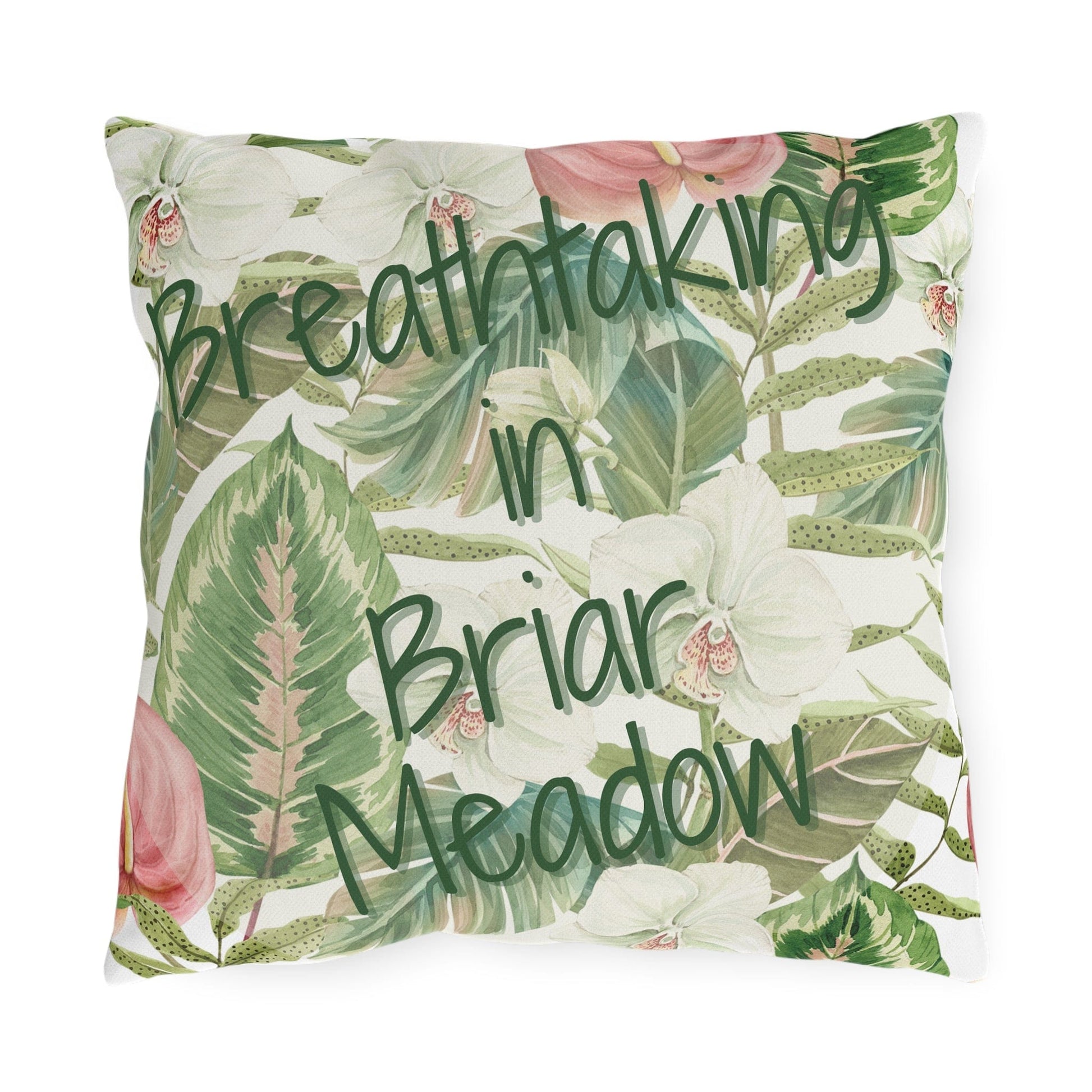 Take the 2nd Exit Florida Villages of  Outdoor Pillows (Green Lettering) - Briar Meadow