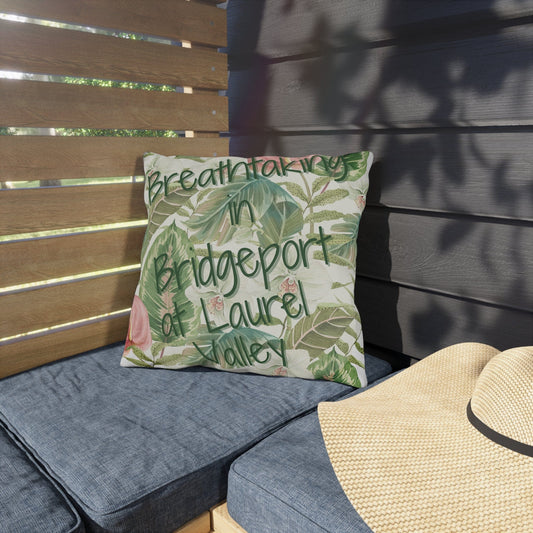 Take the 2nd Exit Florida Villages of  Outdoor Pillows (Green Lettering) - Bridgeport at Laurel Valley