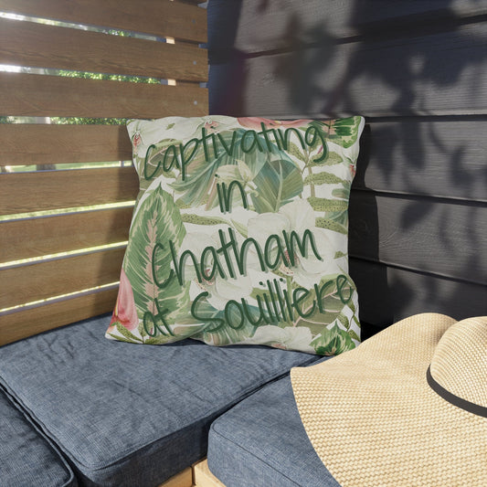 Take the 2nd Exit Florida Villages of  Outdoor Pillows (Green Lettering) - Chatham at Souilliere