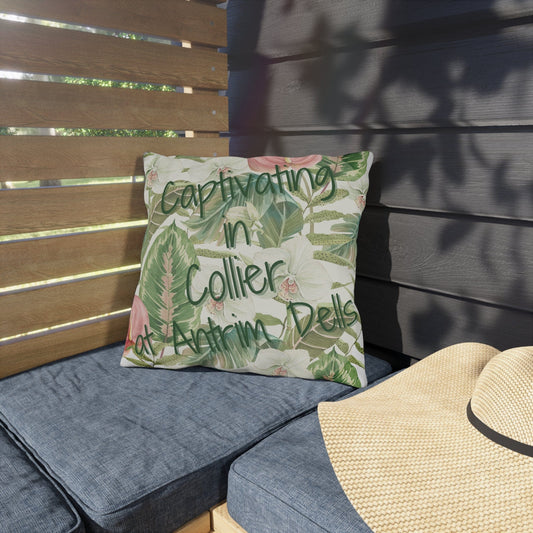 Take the 2nd Exit Florida Villages of  Outdoor Pillows (Green Lettering) - Collier at Antrim Dells
