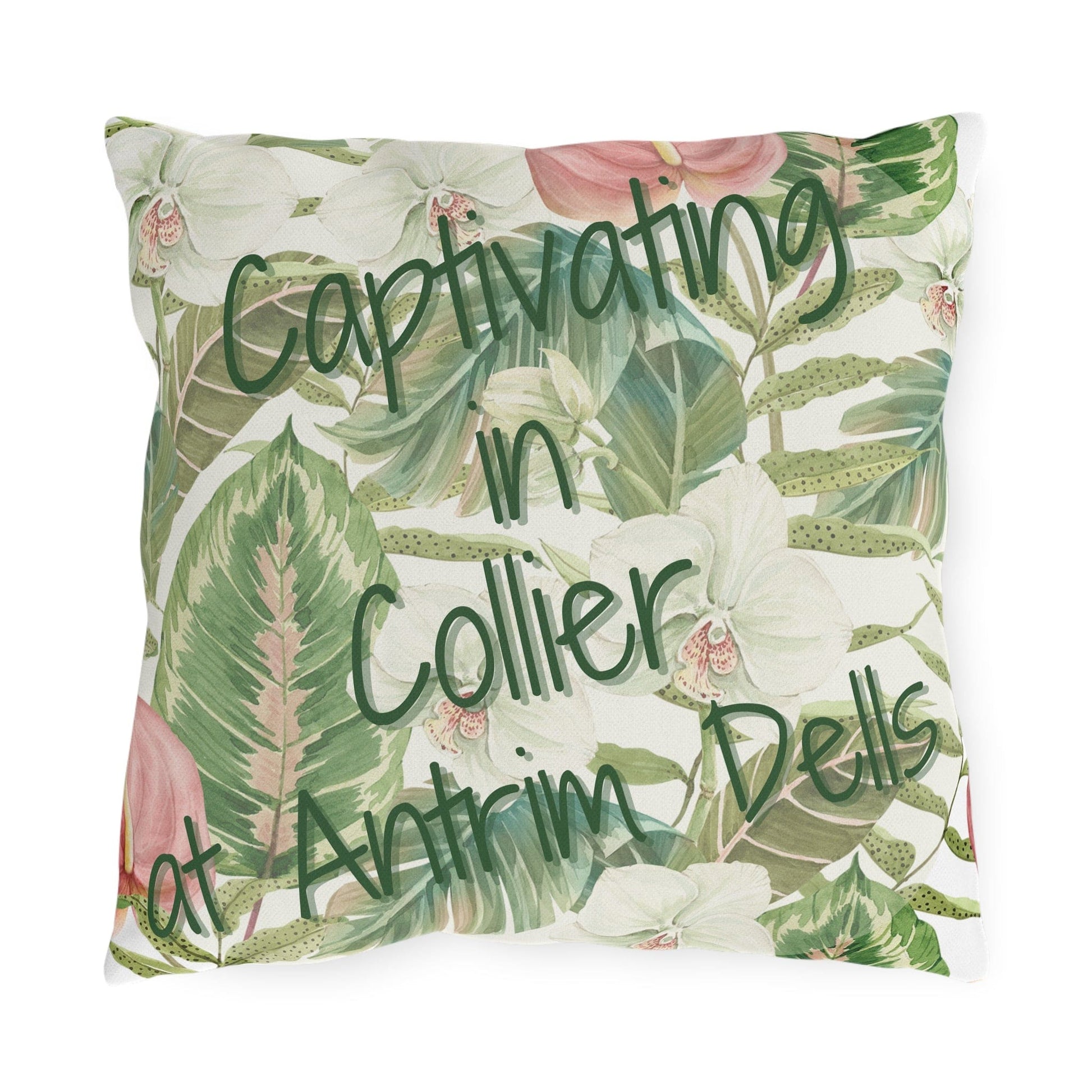Take the 2nd Exit Florida Villages of  Outdoor Pillows (Green Lettering) - Collier at Antrim Dells