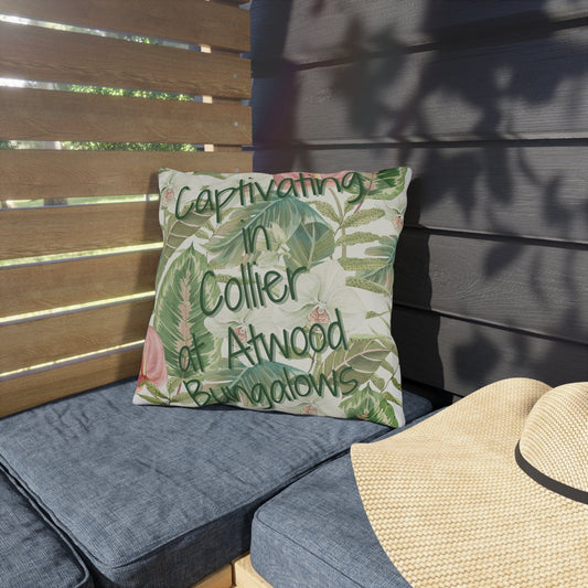 Take the 2nd Exit Florida Villages of  Outdoor Pillows (Green Lettering) - Collier at Atwood Bungalows