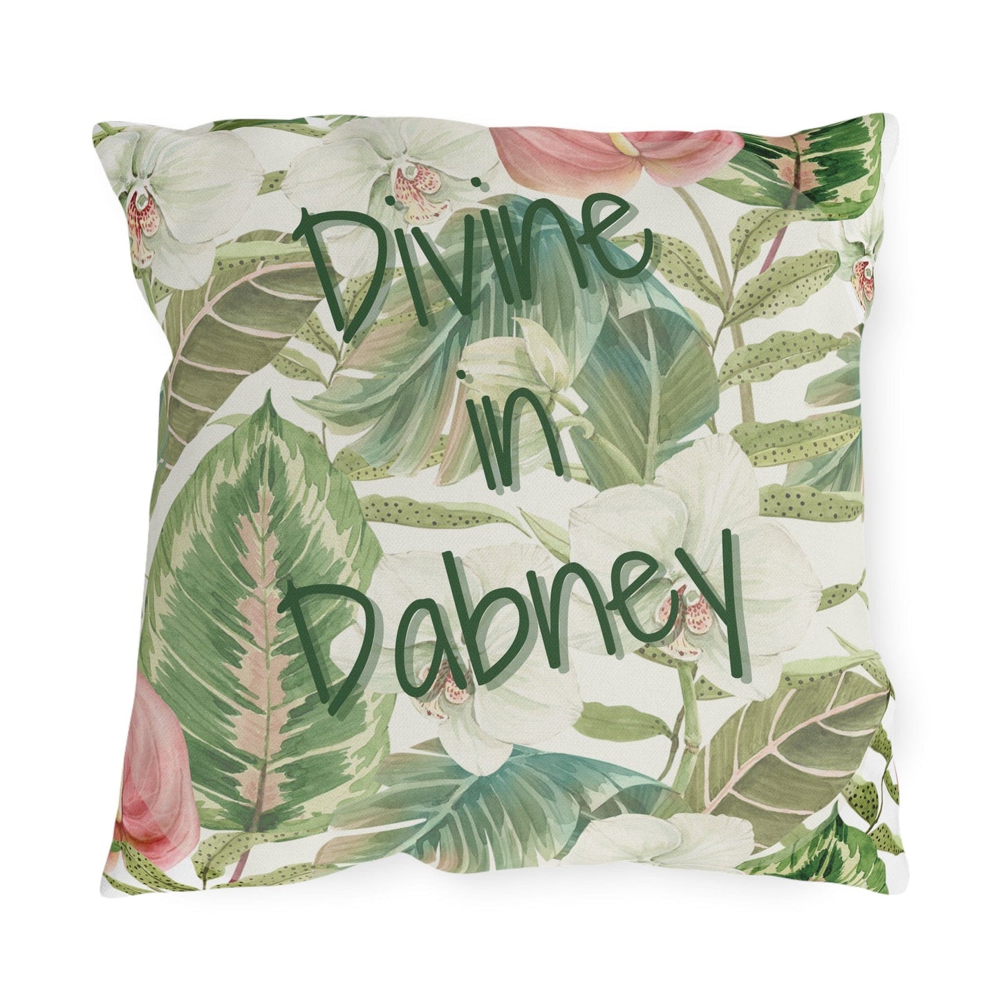 Take the 2nd Exit Florida Villages of  Outdoor Pillows (Green Lettering) - Dabney