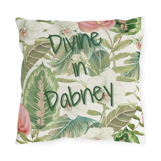 Take the 2nd Exit Florida Villages of  Outdoor Pillows (Green Lettering) - Dabney