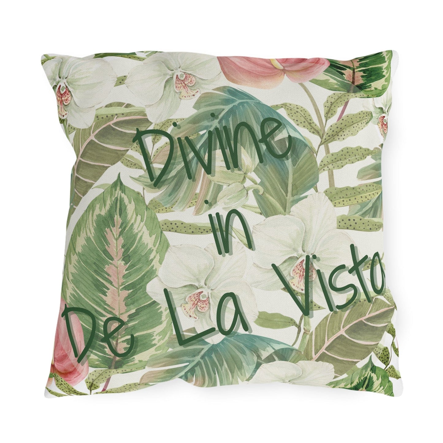 Take the 2nd Exit Florida Villages of  Outdoor Pillows (Green Lettering) - De La Vista