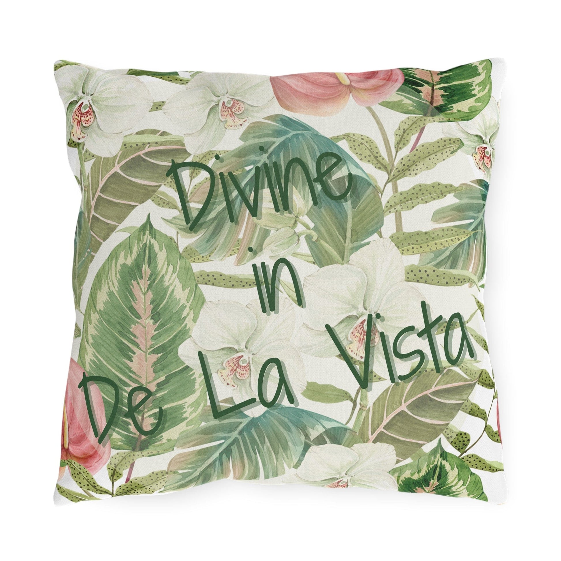 Take the 2nd Exit Florida Villages of  Outdoor Pillows (Green Lettering) - De La Vista