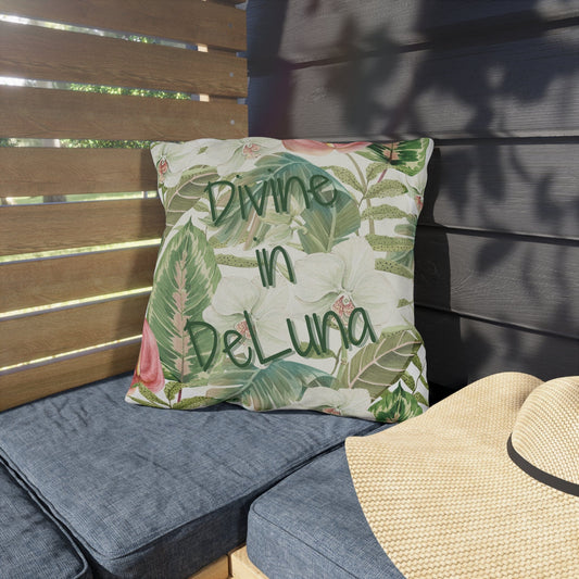 Take the 2nd Exit Florida Villages of  Outdoor Pillows (Green Lettering) - DeLuna