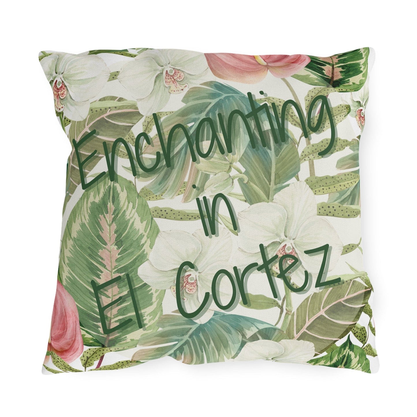 Take the 2nd Exit Florida Villages of  Outdoor Pillows (Green Lettering) - El Cortez