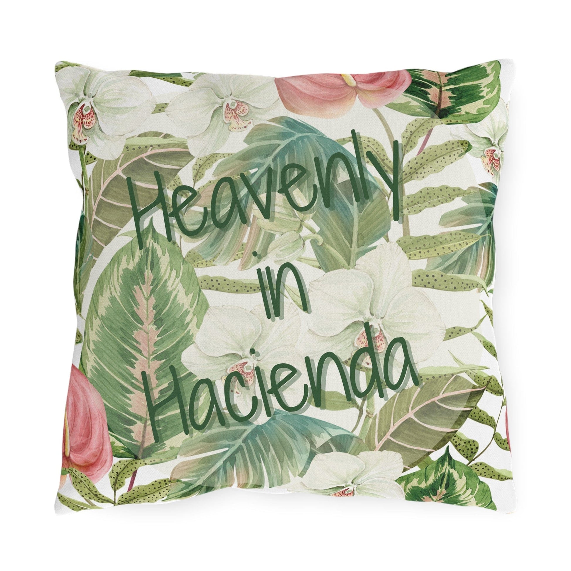 Take the 2nd Exit Florida Villages of  Outdoor Pillows (Green Lettering) - Hacienda