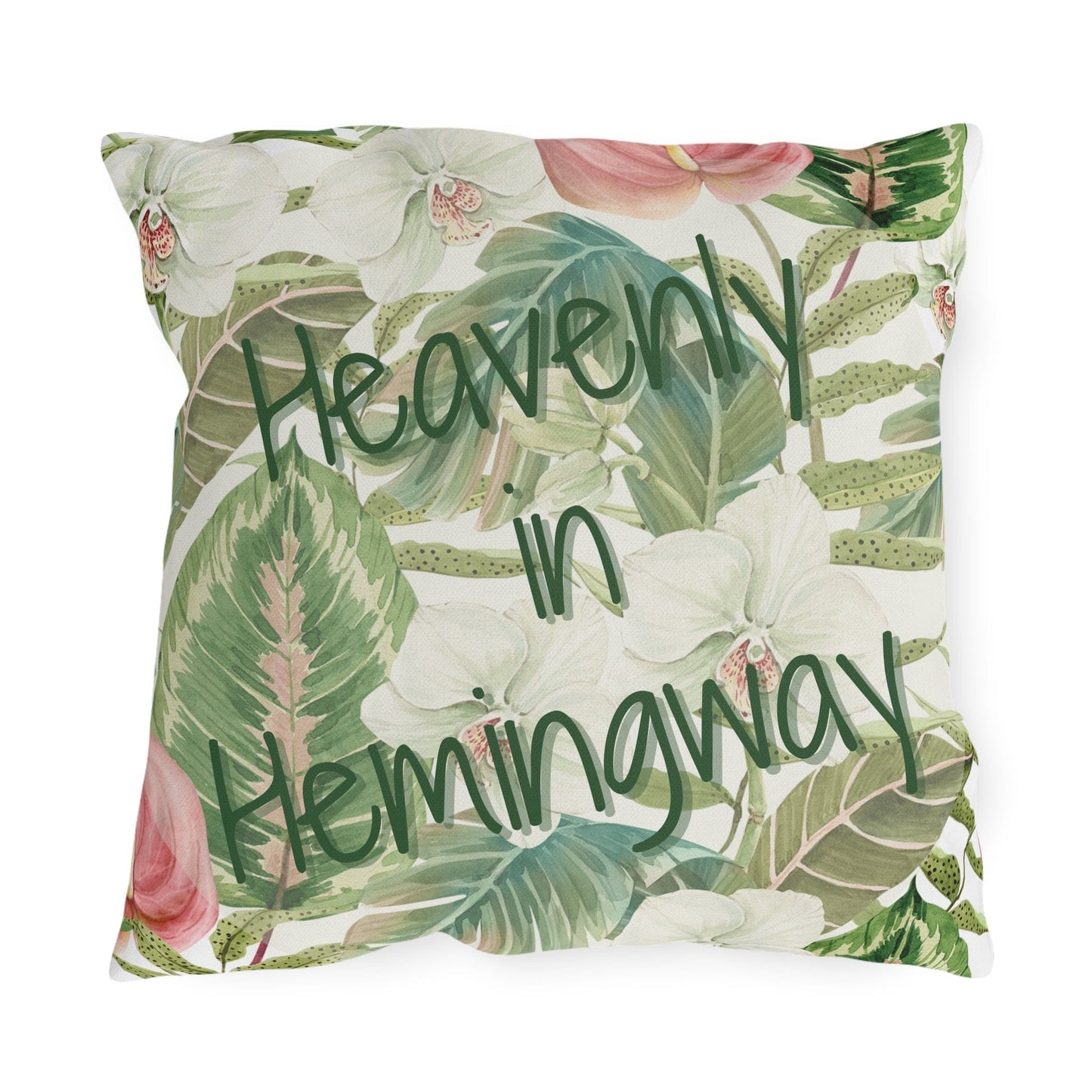 Take the 2nd Exit Florida Villages of  Outdoor Pillows (Green Lettering) - Hemingway