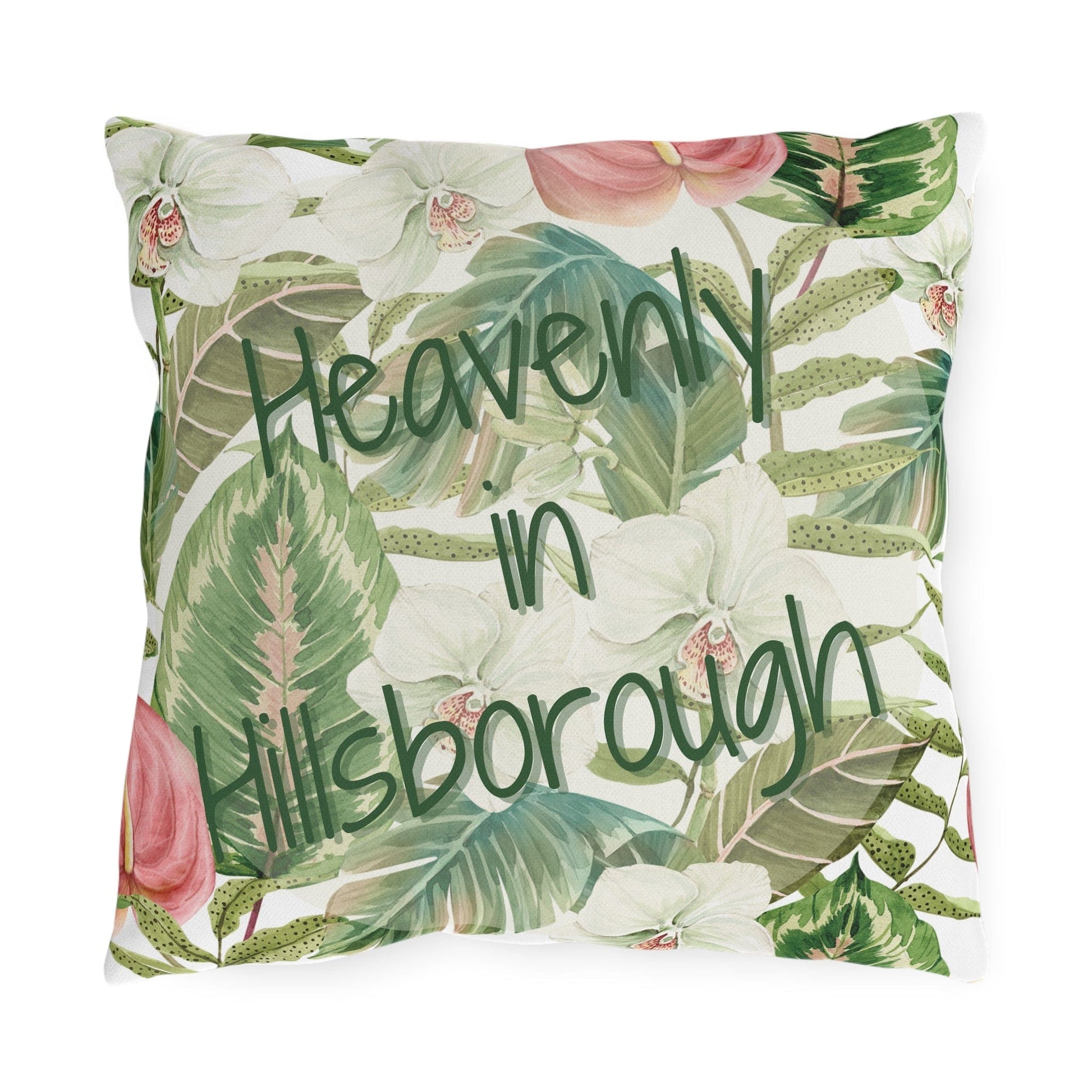 Take the 2nd Exit Florida Villages of  Outdoor Pillows (Green Lettering) - Hillsborough