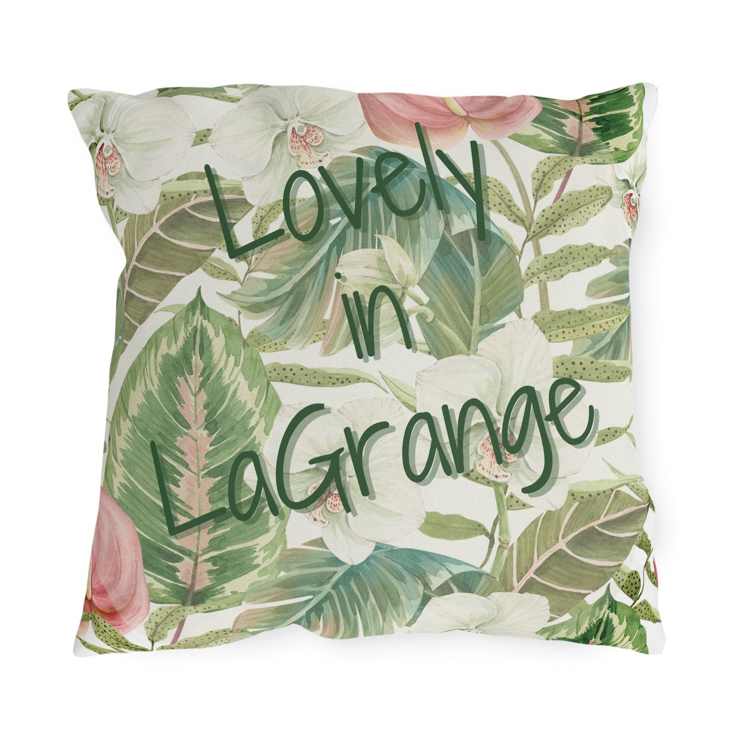 Take the 2nd Exit Florida Villages of  Outdoor Pillows (Green Lettering) - LaGrange