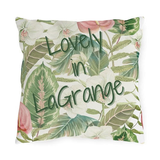 Take the 2nd Exit Florida Villages of  Outdoor Pillows (Green Lettering) - LaGrange
