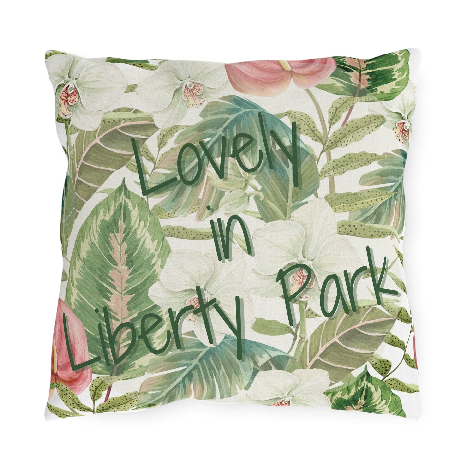 Take the 2nd Exit Florida Villages of  Outdoor Pillows (Green Lettering) - Liberty Park