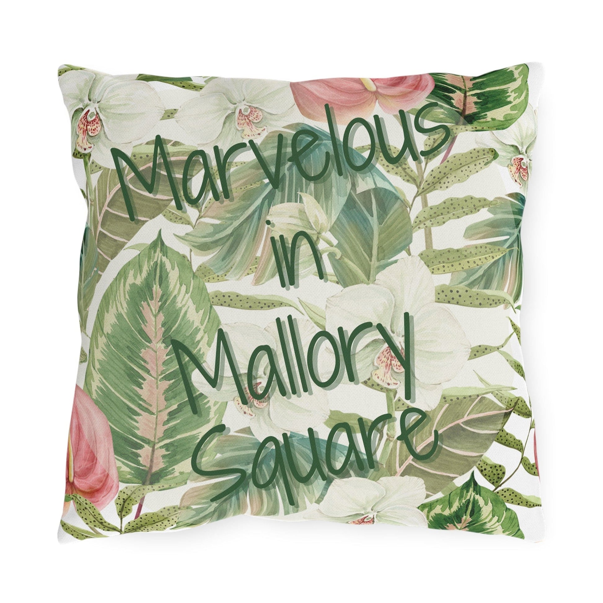 Take the 2nd Exit Florida Villages of  Outdoor Pillows (Green Lettering) - Mallory Square