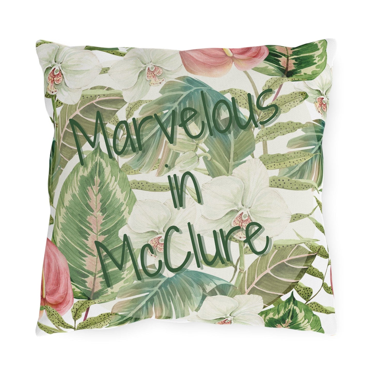 Take the 2nd Exit Florida Villages of  Outdoor Pillows (Green Lettering) - McClure