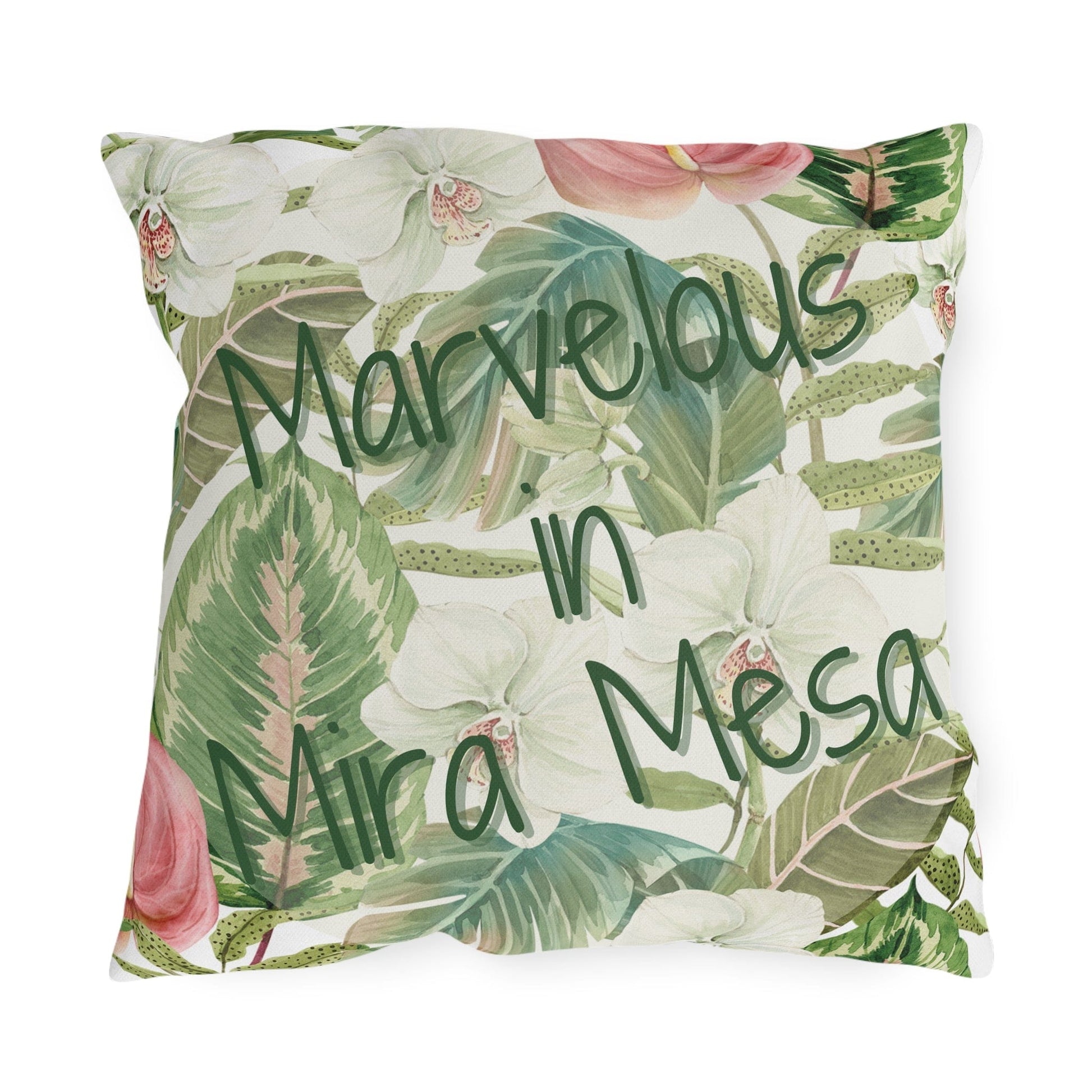Take the 2nd Exit Florida Villages of  Outdoor Pillows (Green Lettering) - Mira Mesa