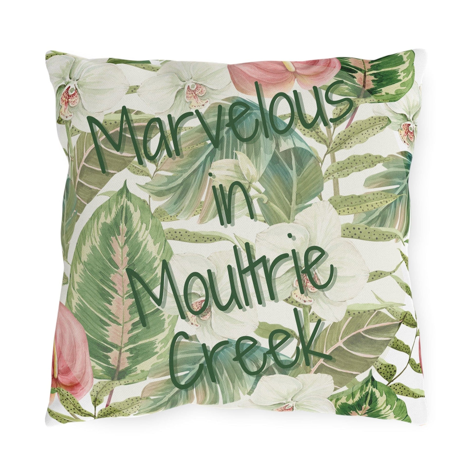 Take the 2nd Exit Florida Villages of  Outdoor Pillows (Green Lettering) - Moultrie Creek