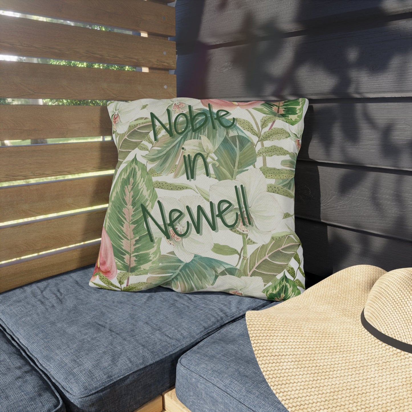 Take the 2nd Exit Florida Villages of  Outdoor Pillows (Green Lettering) - Newell