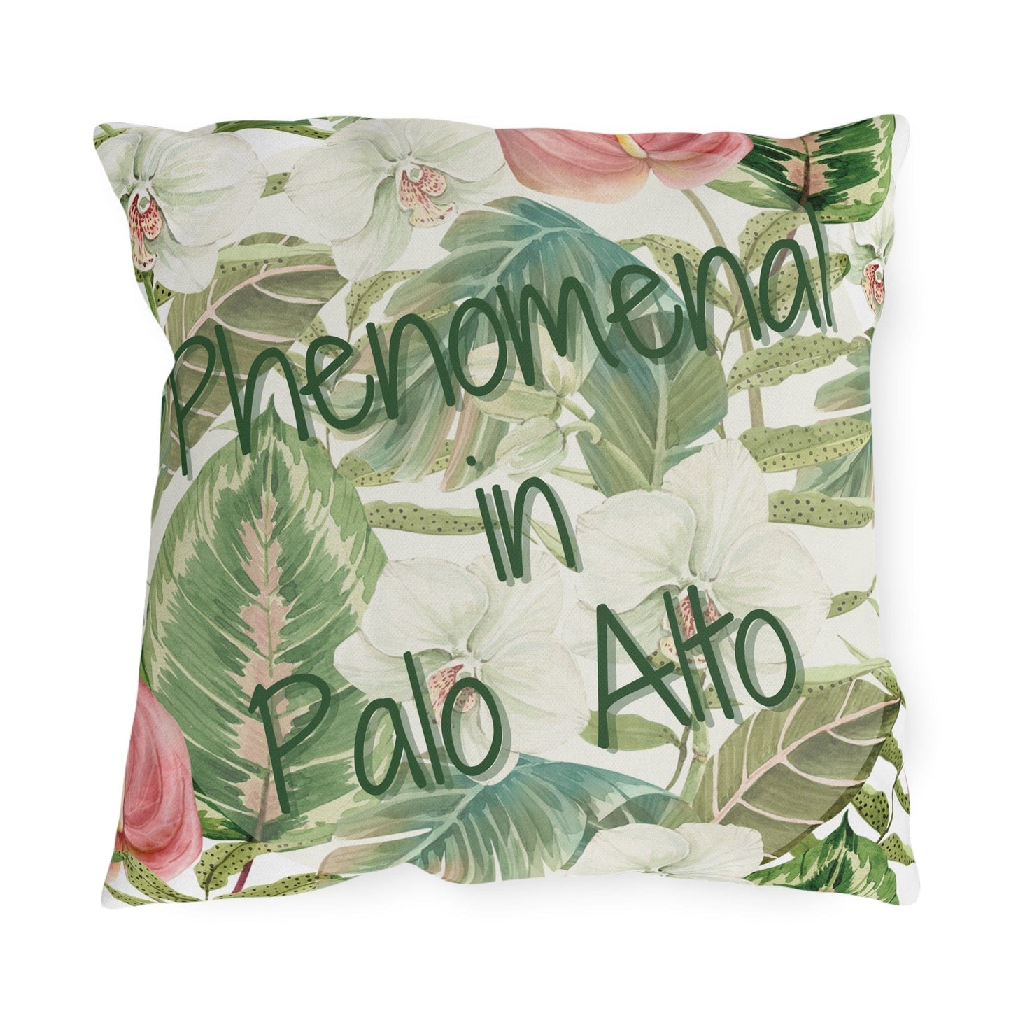 Take the 2nd Exit Florida Villages of  Outdoor Pillows (Green Lettering) - Palo Alto
