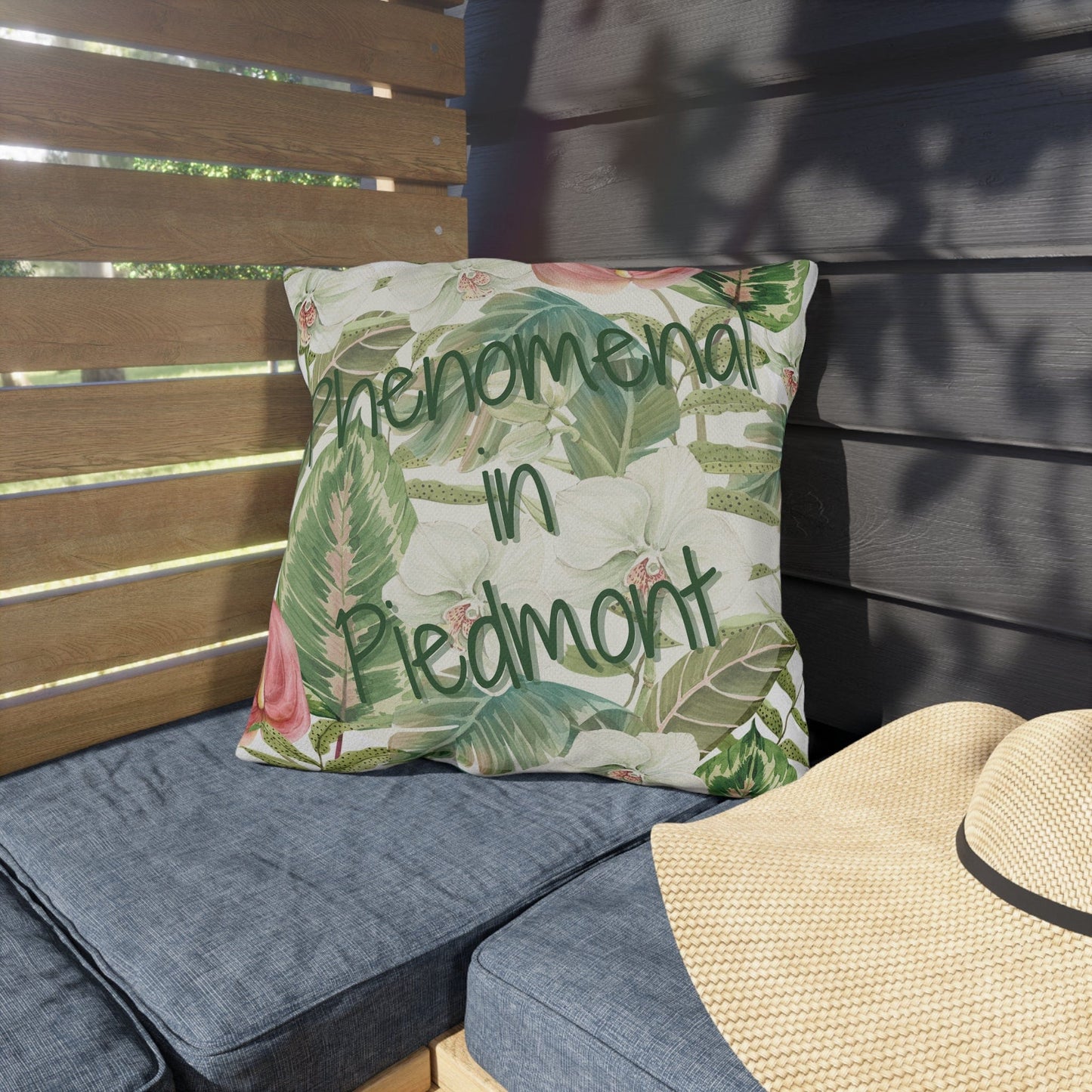 Take the 2nd Exit Florida Villages of  Outdoor Pillows (Green Lettering) - Piedmont