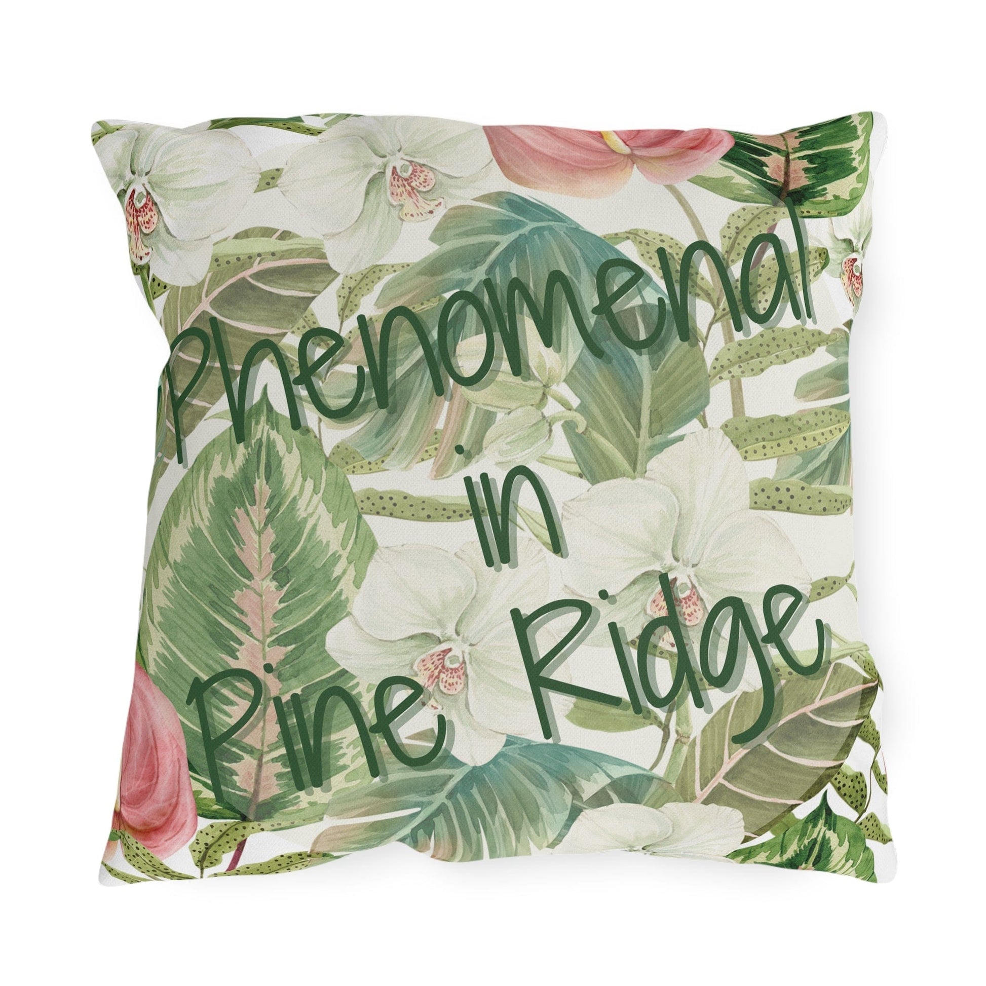 Take the 2nd Exit Florida Villages of  Outdoor Pillows (Green Lettering) - Pine Ridge
