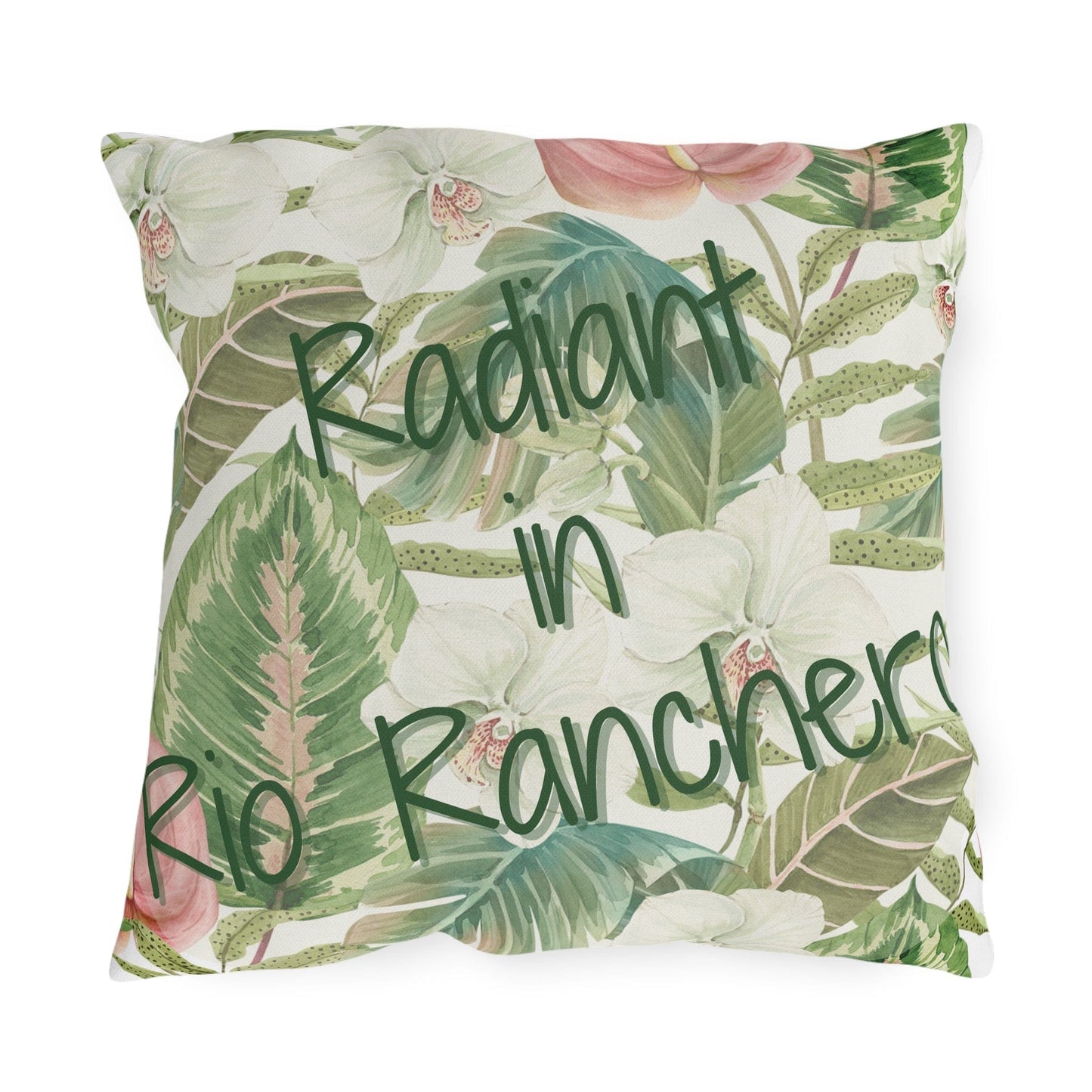 Take the 2nd Exit Florida Villages of  Outdoor Pillows (Green Lettering) - Rio Ranchero