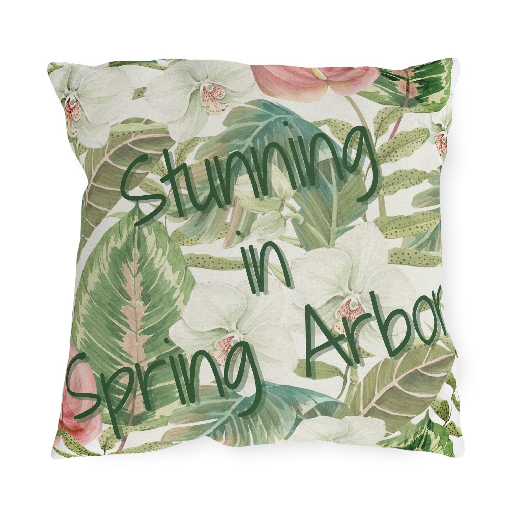 Take the 2nd Exit Florida Villages of  Outdoor Pillows (Green Lettering) - Spring Arbor