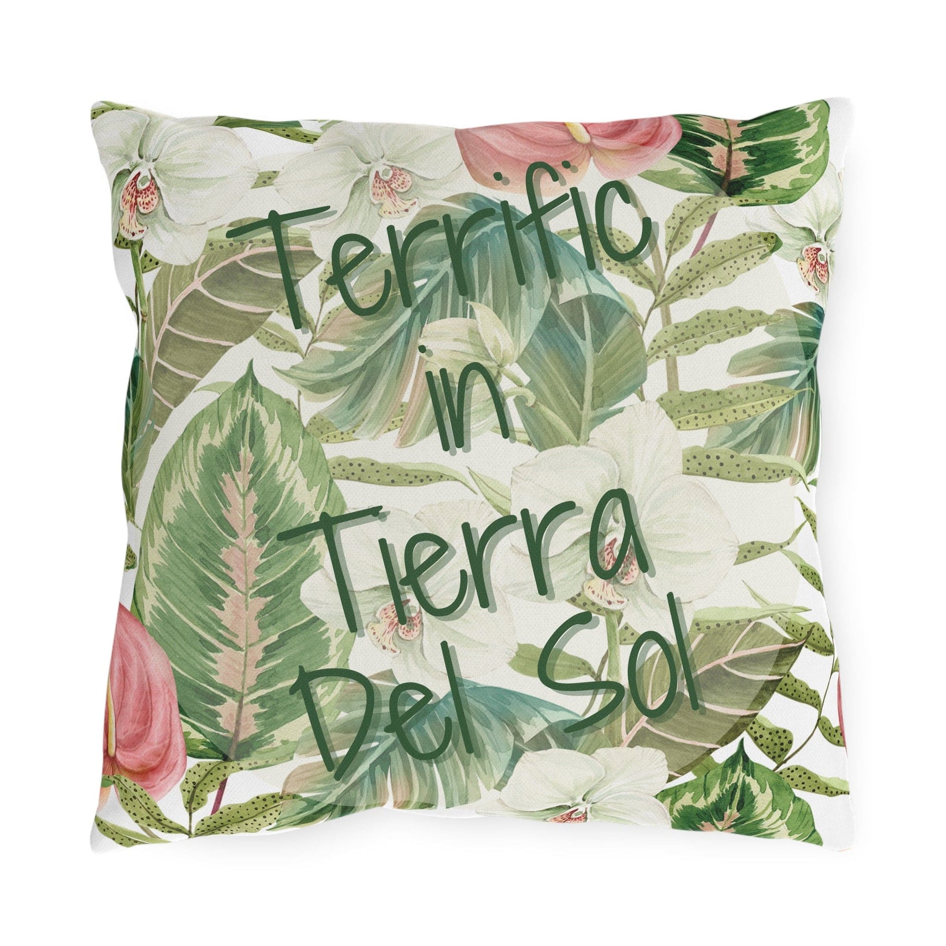 Take the 2nd Exit Florida Villages of  Outdoor Pillows (Green Lettering) - Tierra Del Sol