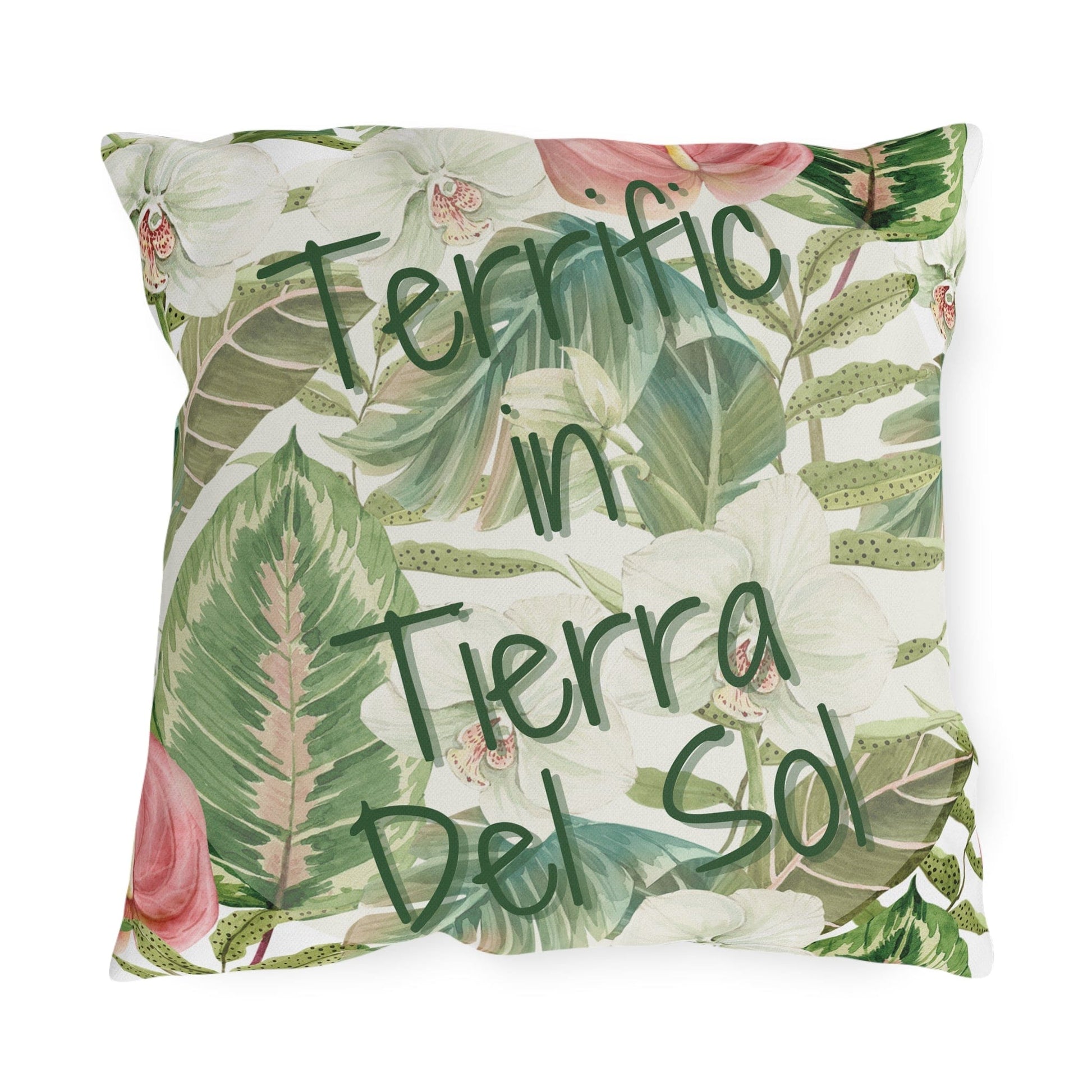 Take the 2nd Exit Florida Villages of  Outdoor Pillows (Green Lettering) - Tierra Del Sol