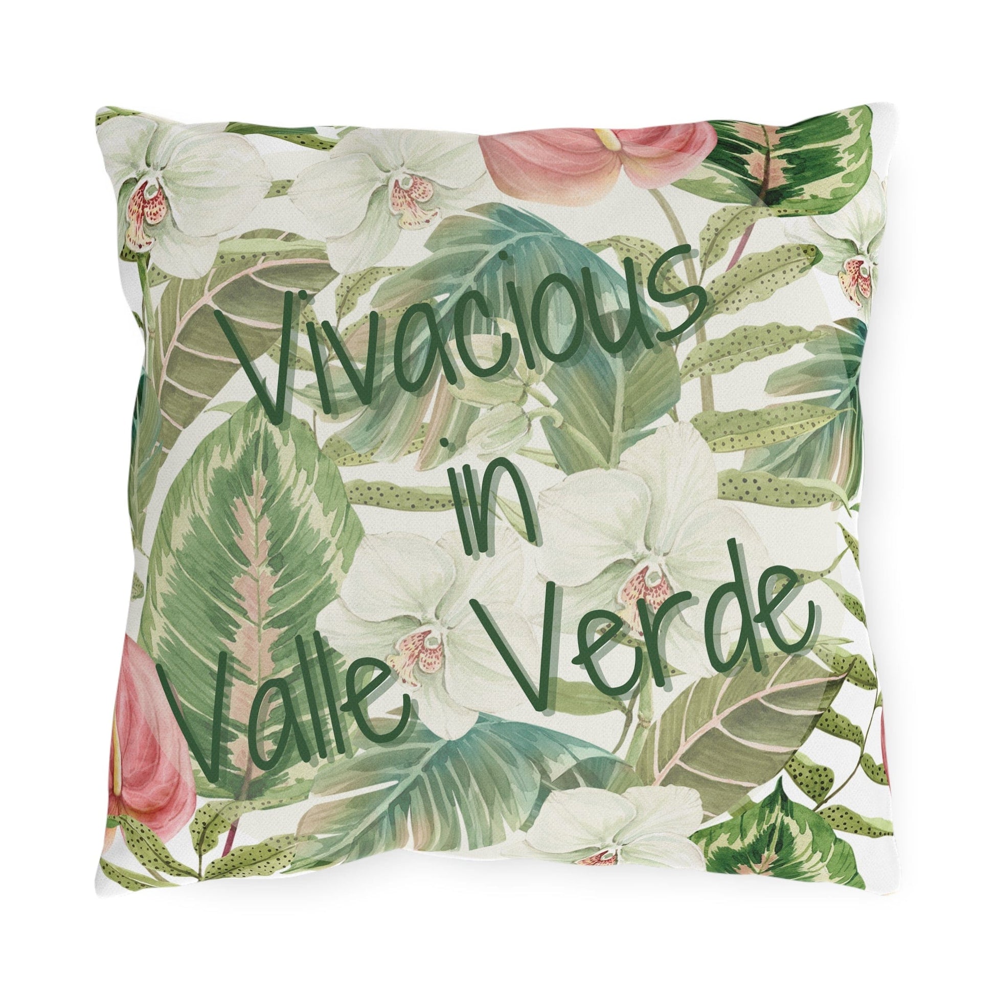 Take the 2nd Exit Florida Villages of  Outdoor Pillows (Green Lettering) - Valle Verde