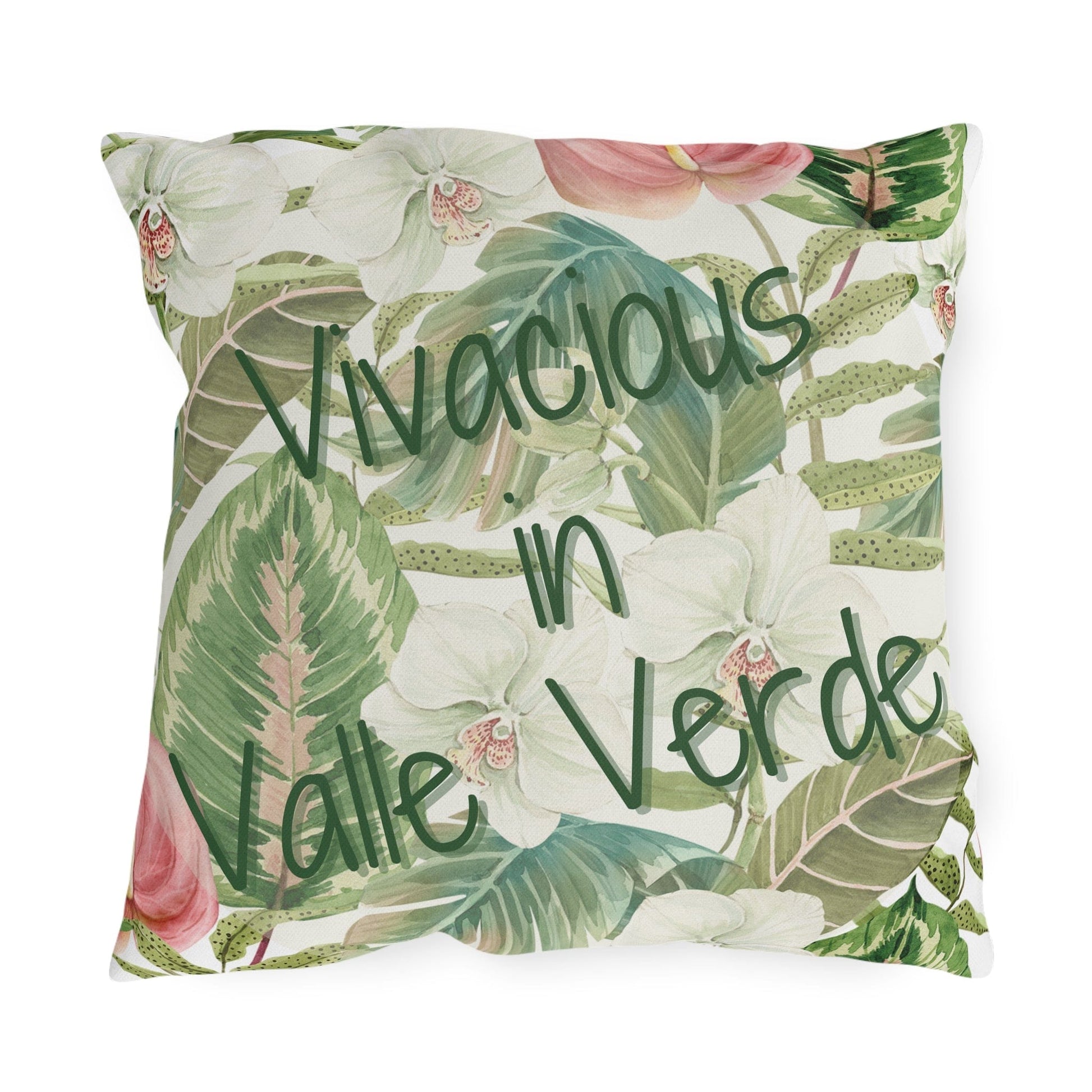 Take the 2nd Exit Florida Villages of  Outdoor Pillows (Green Lettering) - Valle Verde