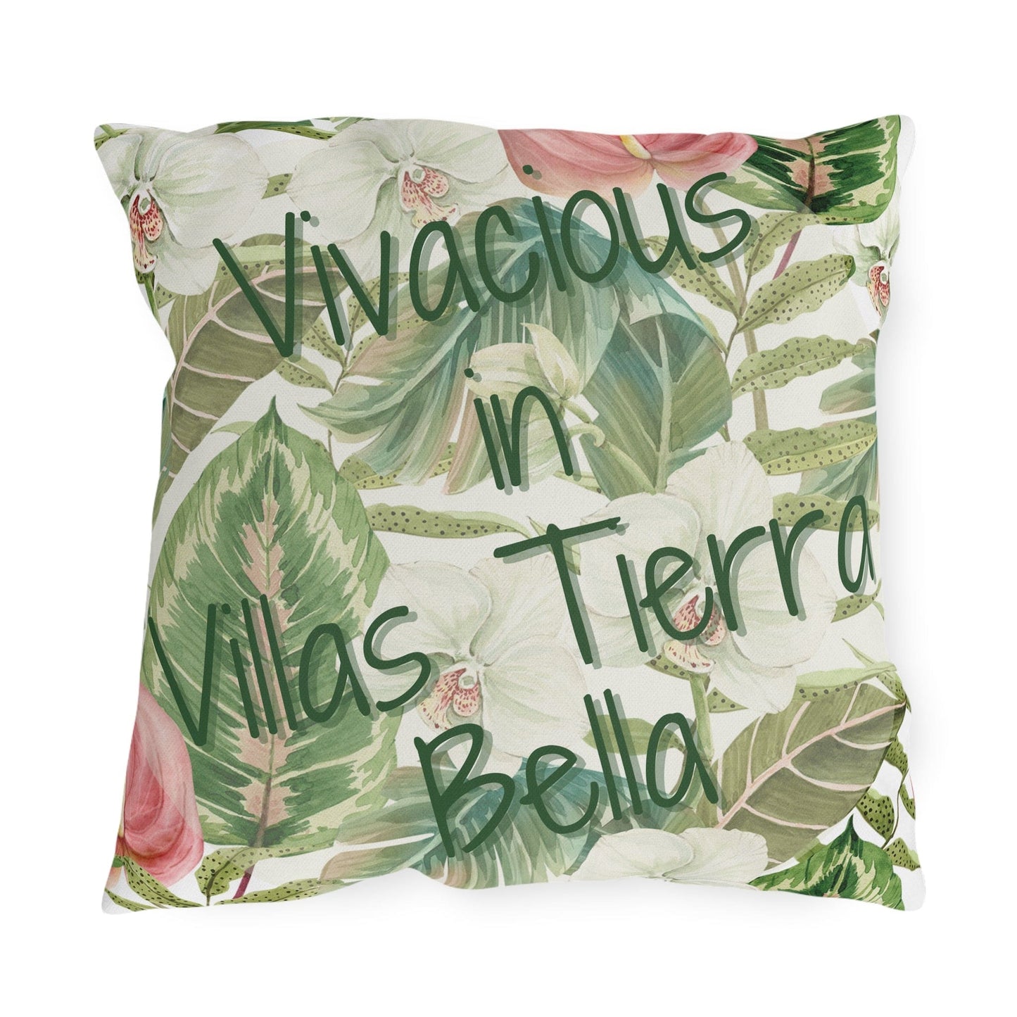 Take the 2nd Exit Florida Villages of  Outdoor Pillows (Green Lettering) - Villas Tierra Bella