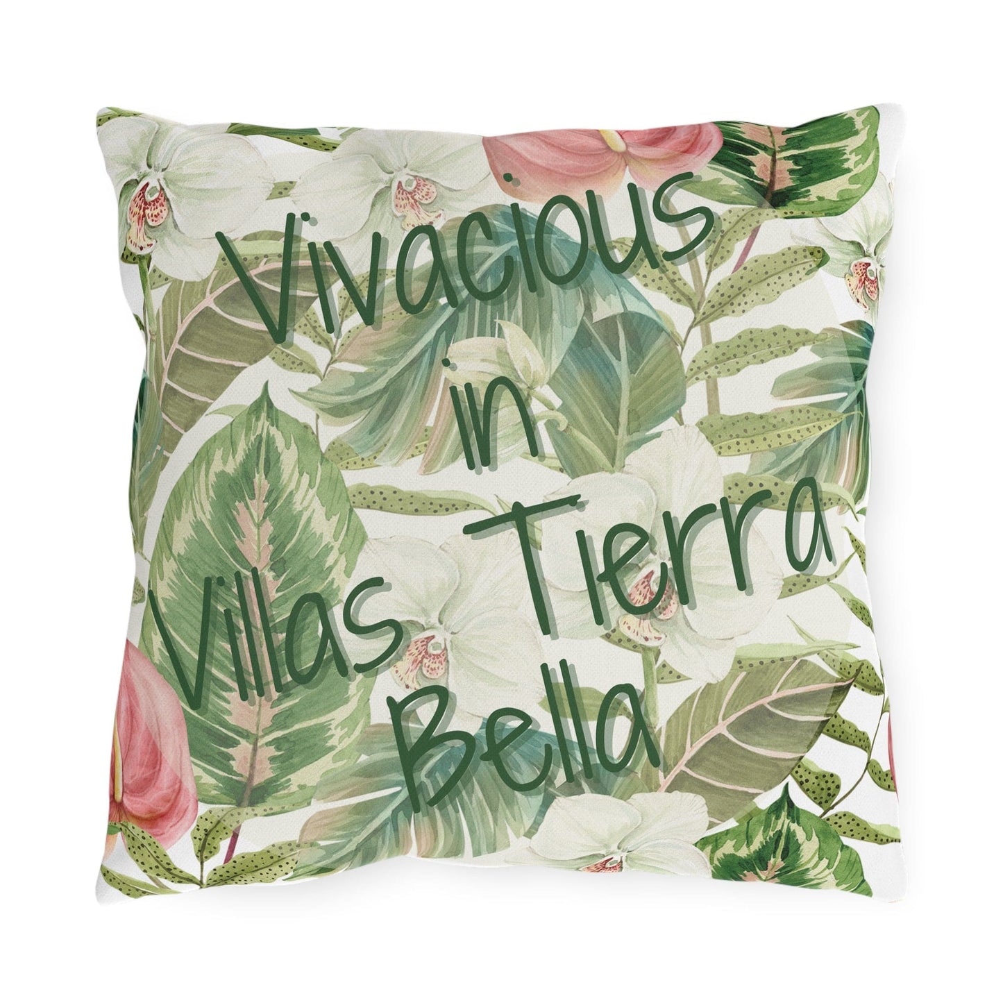 Take the 2nd Exit Florida Villages of  Outdoor Pillows (Green Lettering) - Villas Tierra Bella
