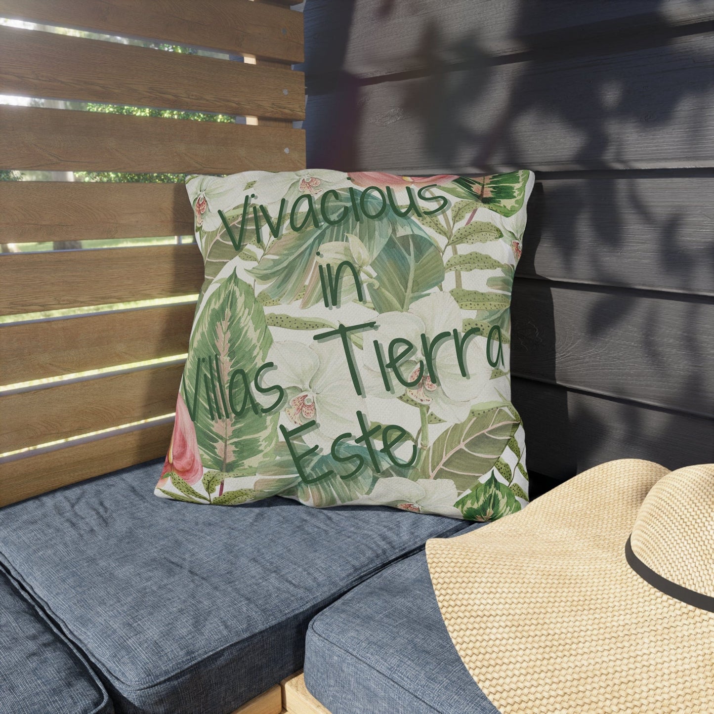 Take the 2nd Exit Florida Villages of  Outdoor Pillows (Green Lettering) - Villas Tierra Este