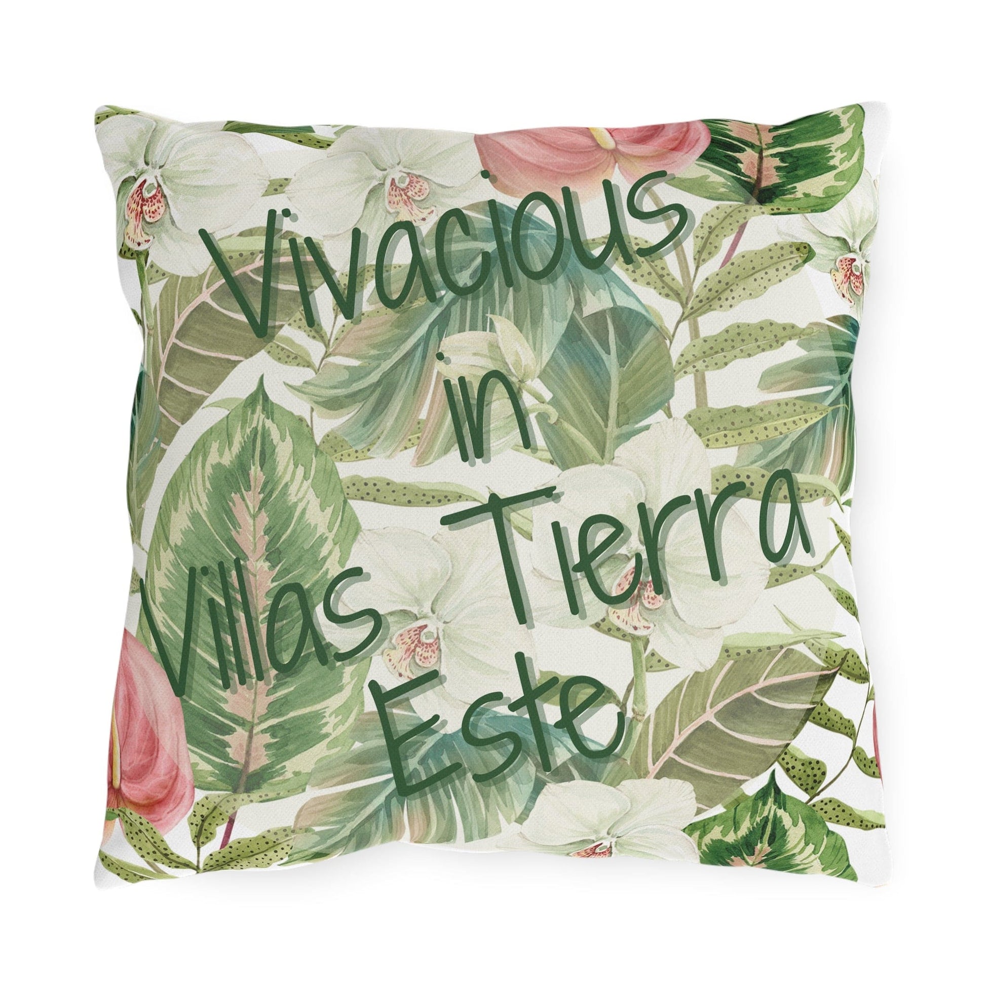 Take the 2nd Exit Florida Villages of  Outdoor Pillows (Green Lettering) - Villas Tierra Este