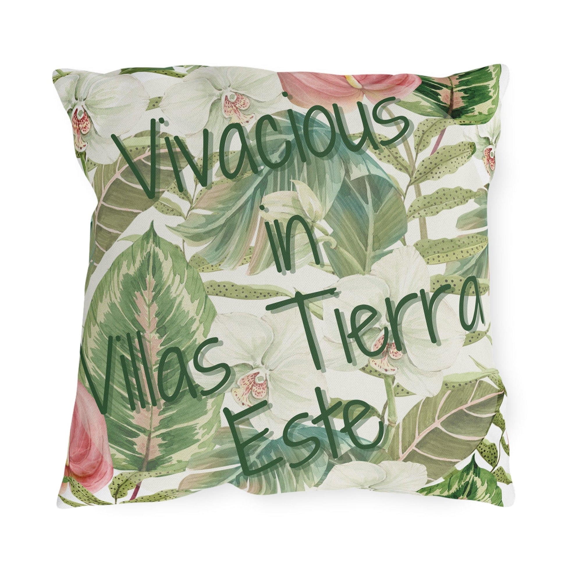 Take the 2nd Exit Florida Villages of  Outdoor Pillows (Green Lettering) - Villas Tierra Este