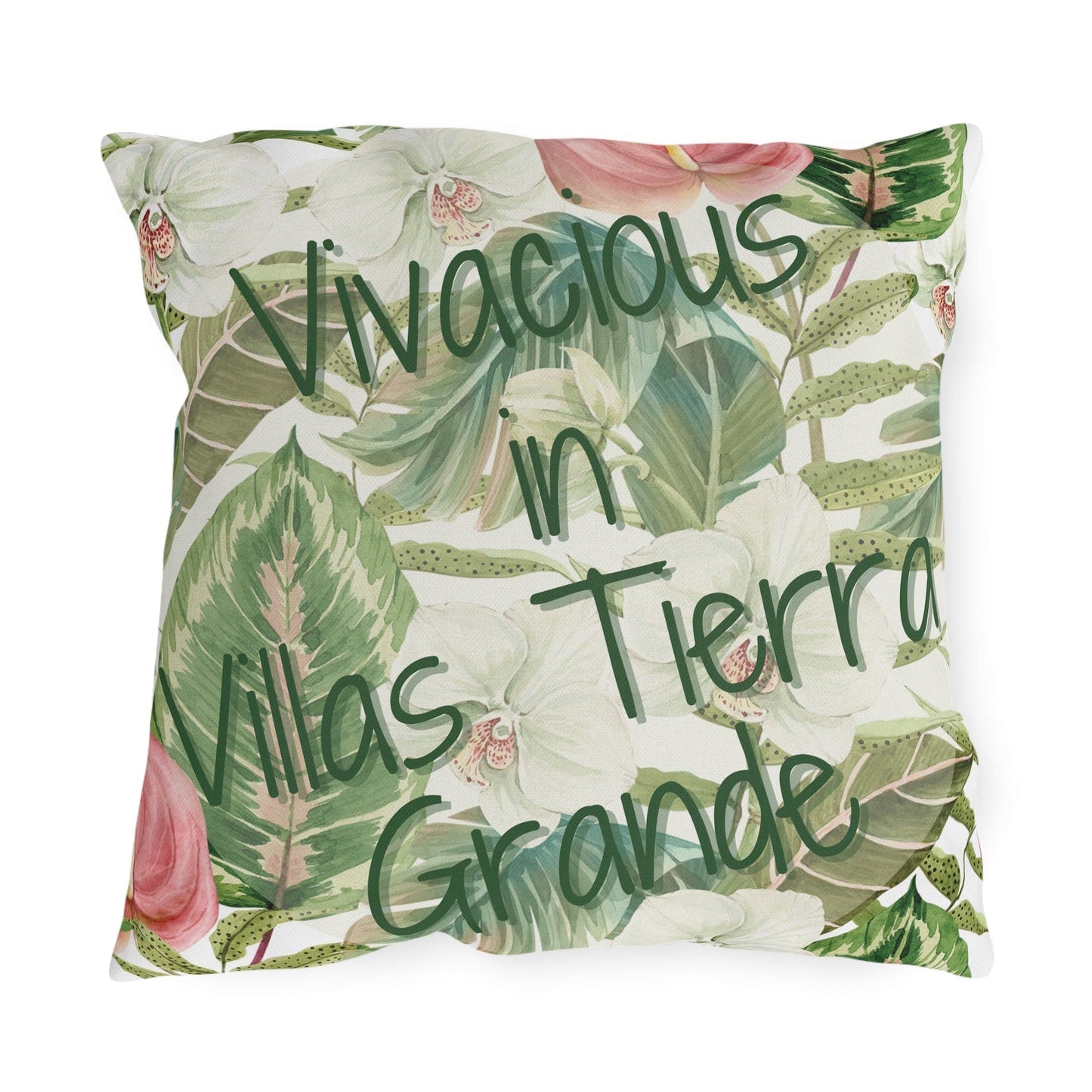 Take the 2nd Exit Florida Villages of  Outdoor Pillows (Green Lettering) - Villas Tierra Grande
