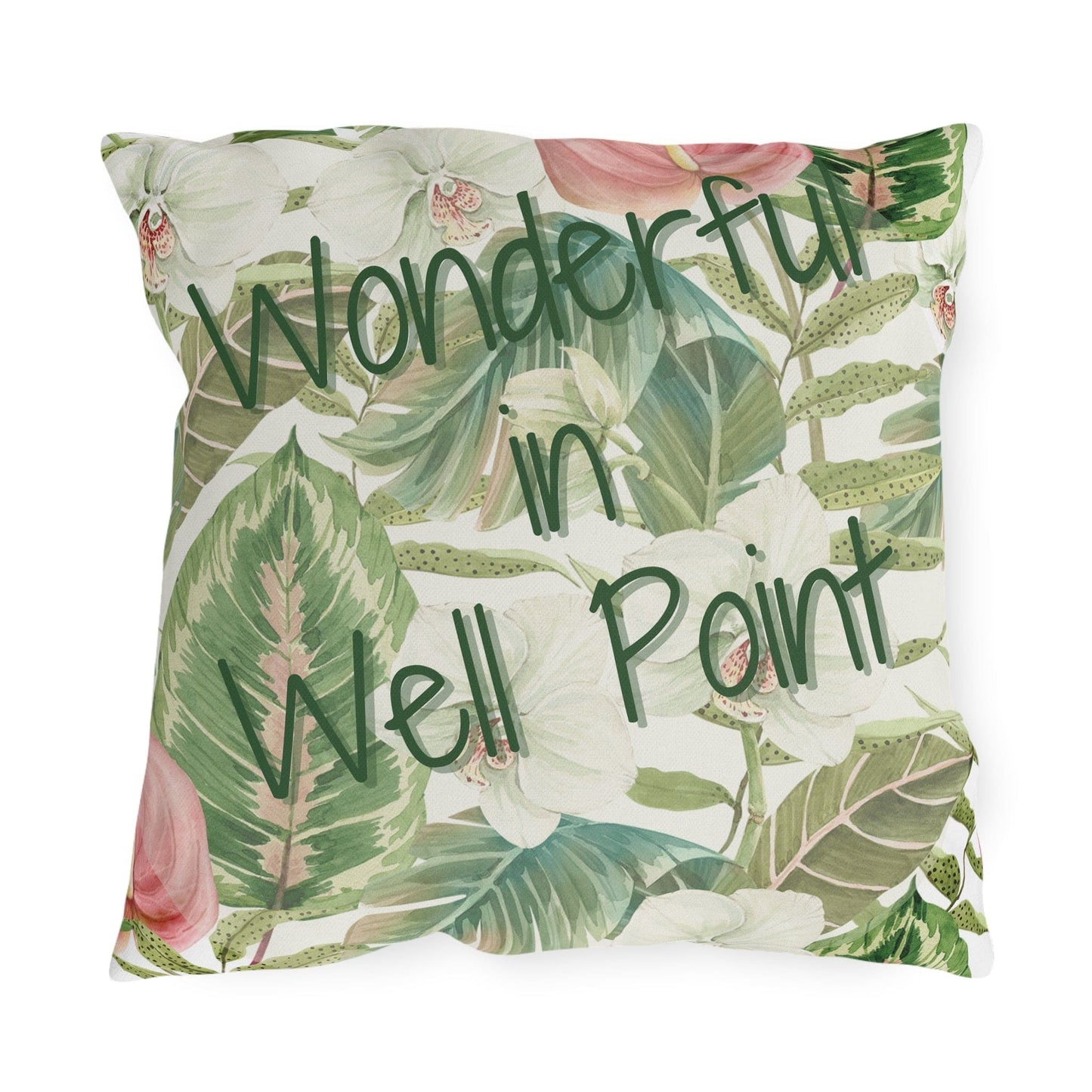 Take the 2nd Exit Florida Villages of  Outdoor Pillows (Green Lettering) - Well Point