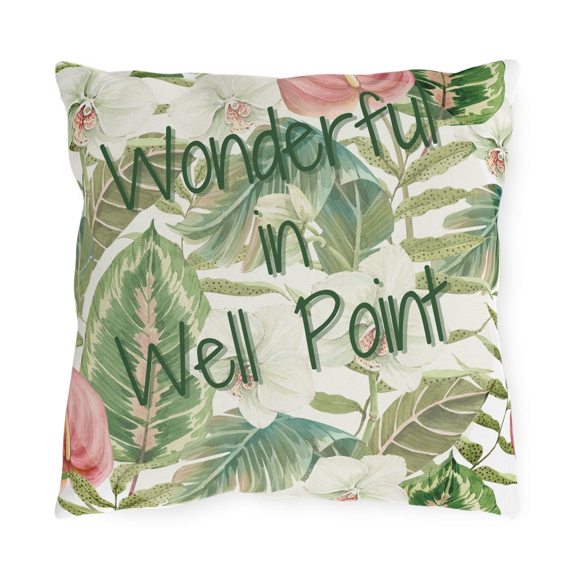 Take the 2nd Exit Florida Villages of  Outdoor Pillows (Green Lettering) - Well Point