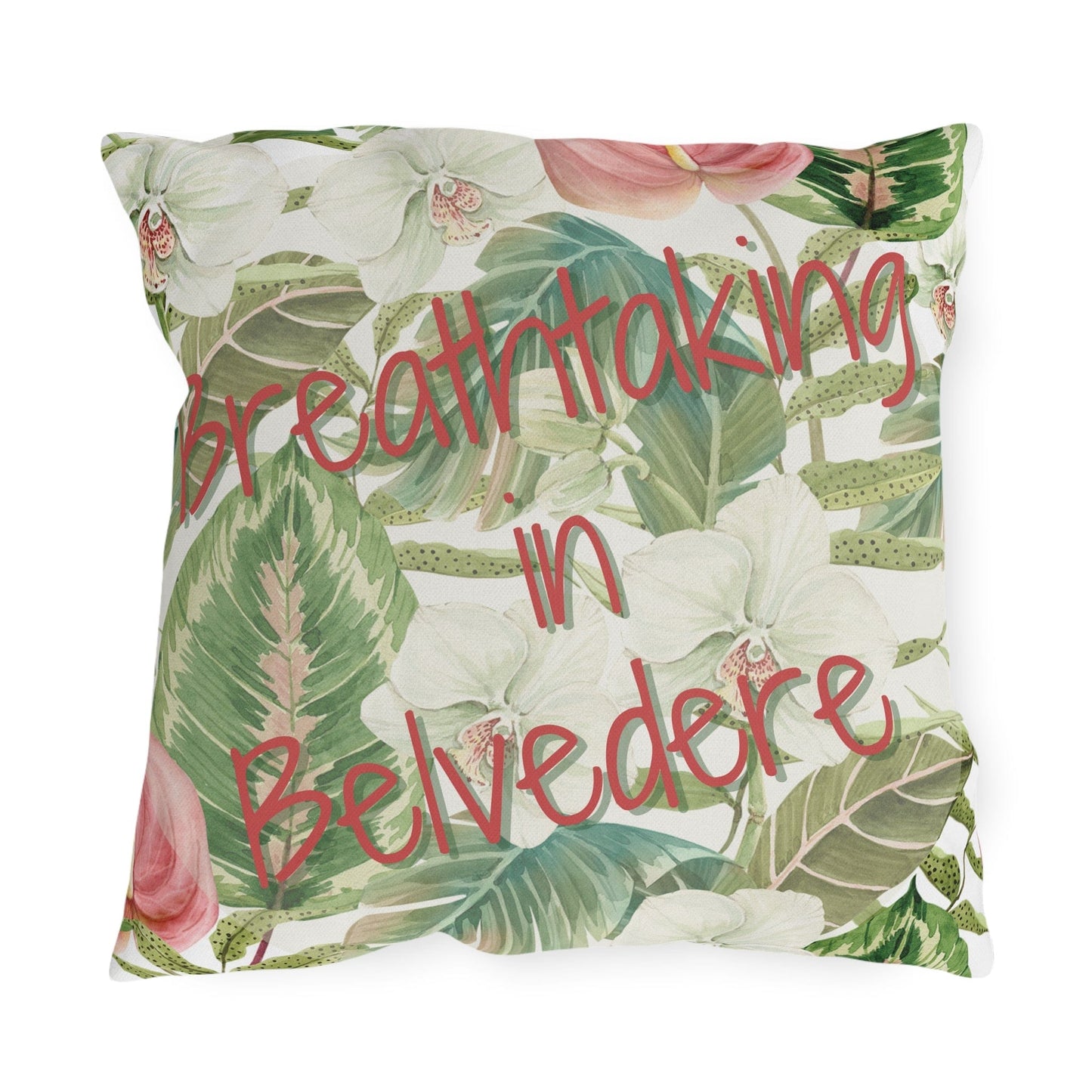 Take the 2nd Exit Florida Villages of  Outdoor Pillows (Pink Lettering) - Belvedere