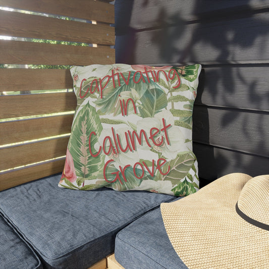 Take the 2nd Exit Florida Villages of  Outdoor Pillows (Pink Lettering) - Calumet Grove