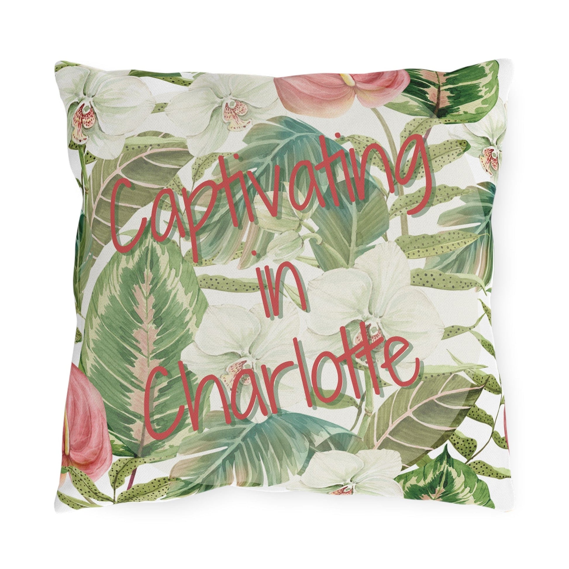 Take the 2nd Exit Florida Villages of  Outdoor Pillows (Pink Lettering) - Charlotte