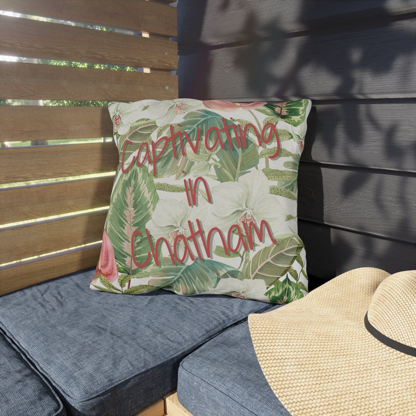 Take the 2nd Exit Florida Villages of  Outdoor Pillows (Pink Lettering) - Chatham