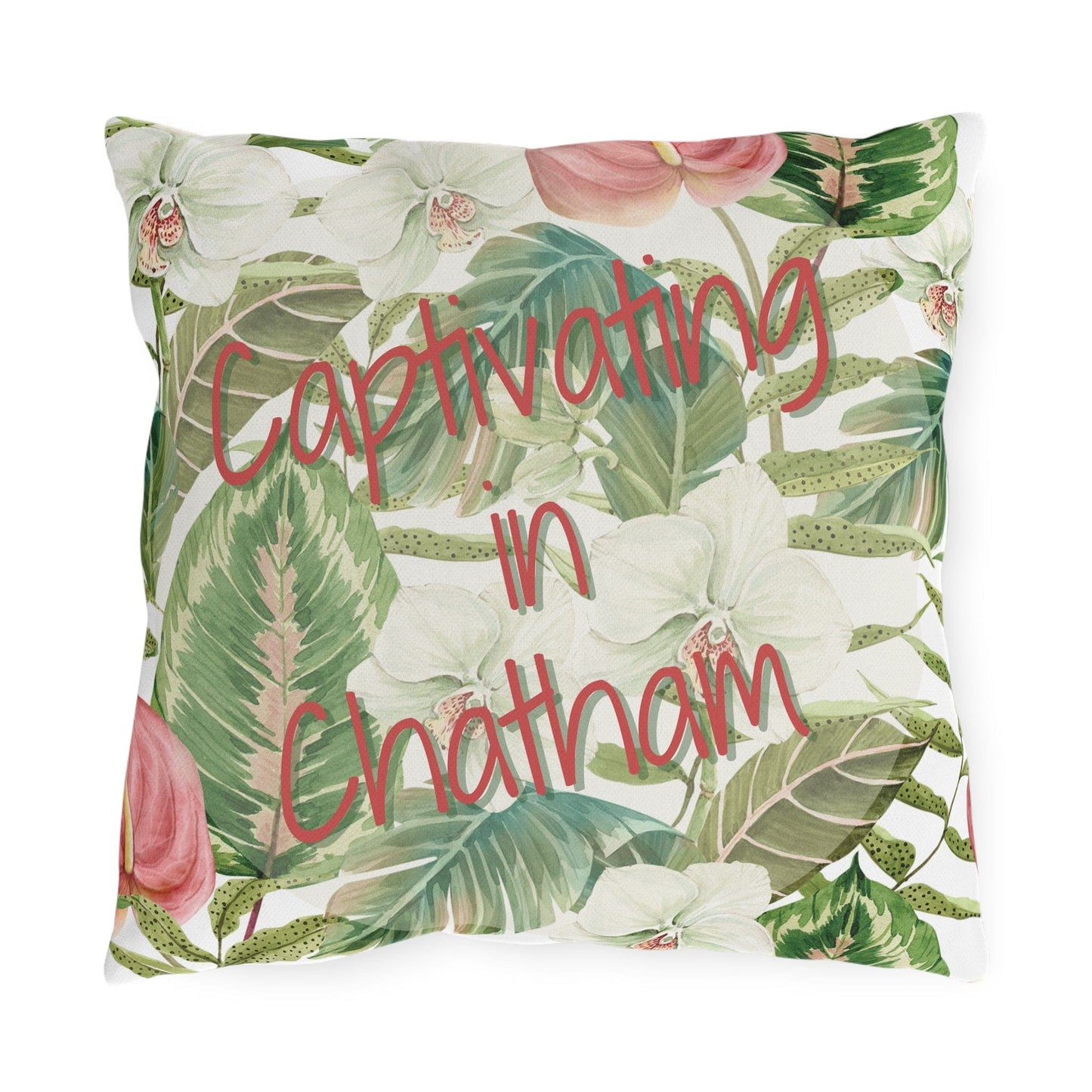 Take the 2nd Exit Florida Villages of  Outdoor Pillows (Pink Lettering) - Chatham