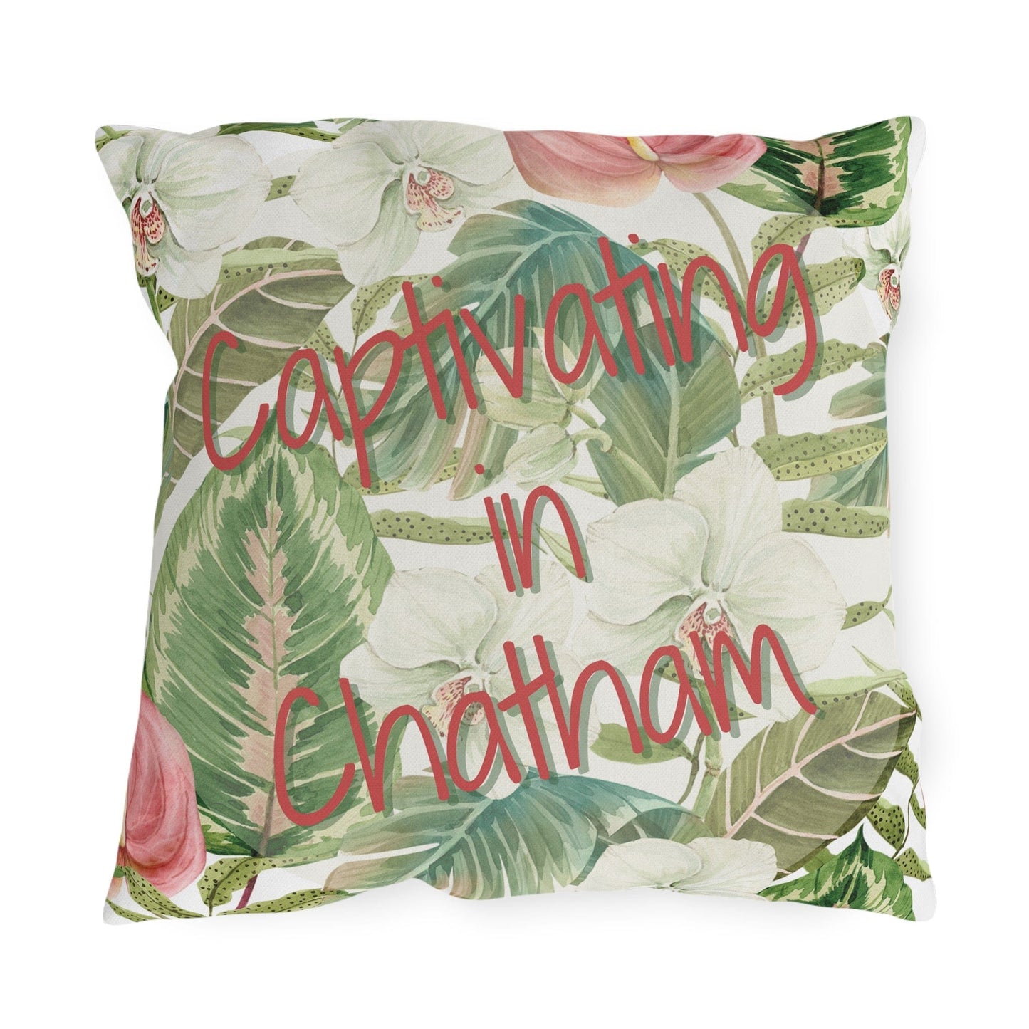 Take the 2nd Exit Florida Villages of  Outdoor Pillows (Pink Lettering) - Chatham