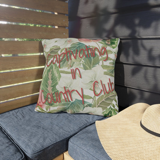 Take the 2nd Exit Florida Villages of  Outdoor Pillows (Pink Lettering) - Country Club