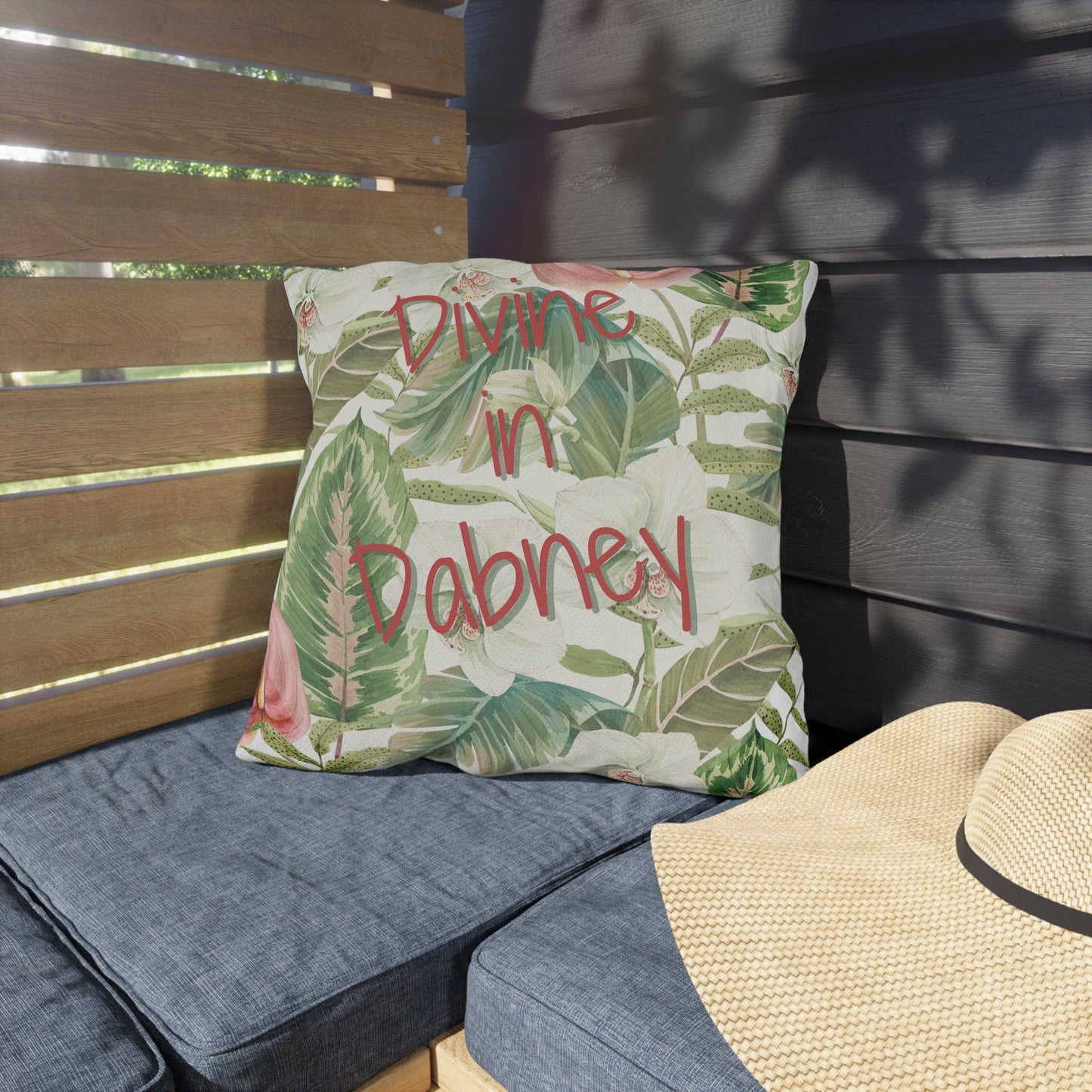 Take the 2nd Exit Florida Villages of  Outdoor Pillows (Pink Lettering) - Dabney