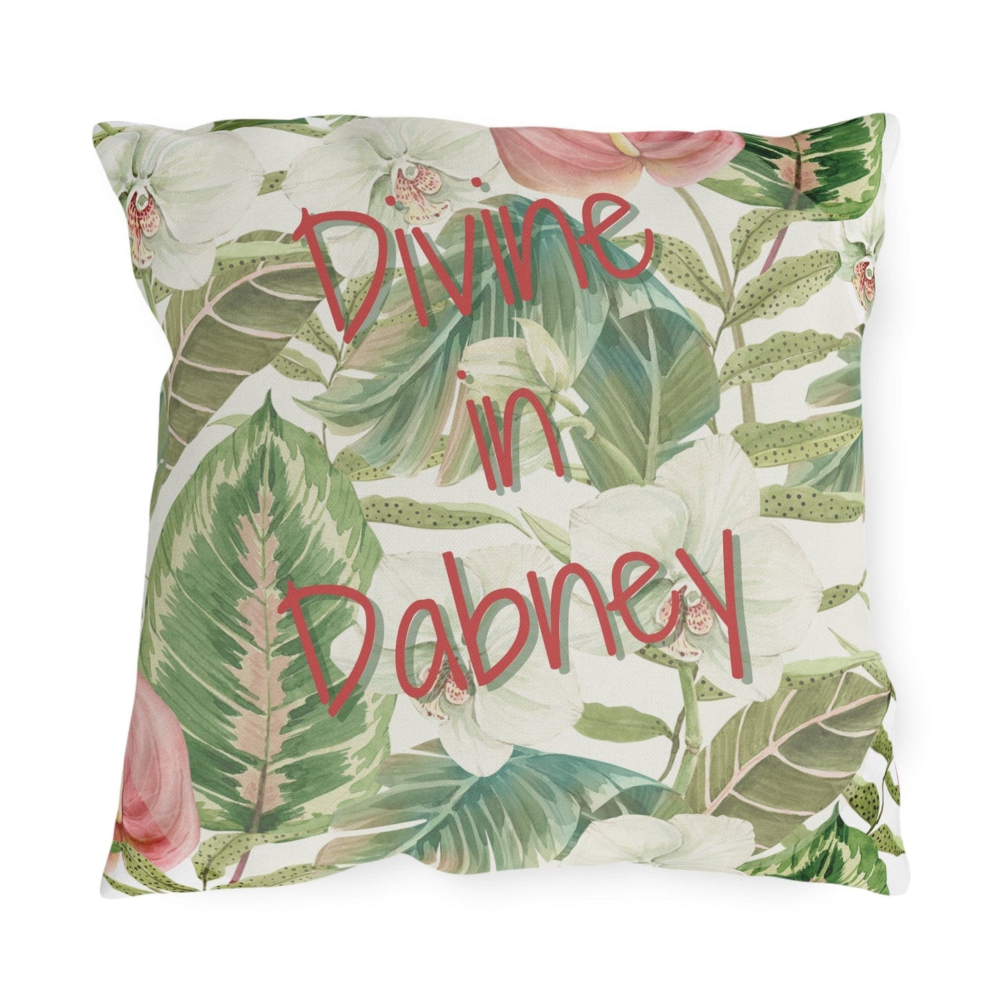 Take the 2nd Exit Florida Villages of  Outdoor Pillows (Pink Lettering) - Dabney