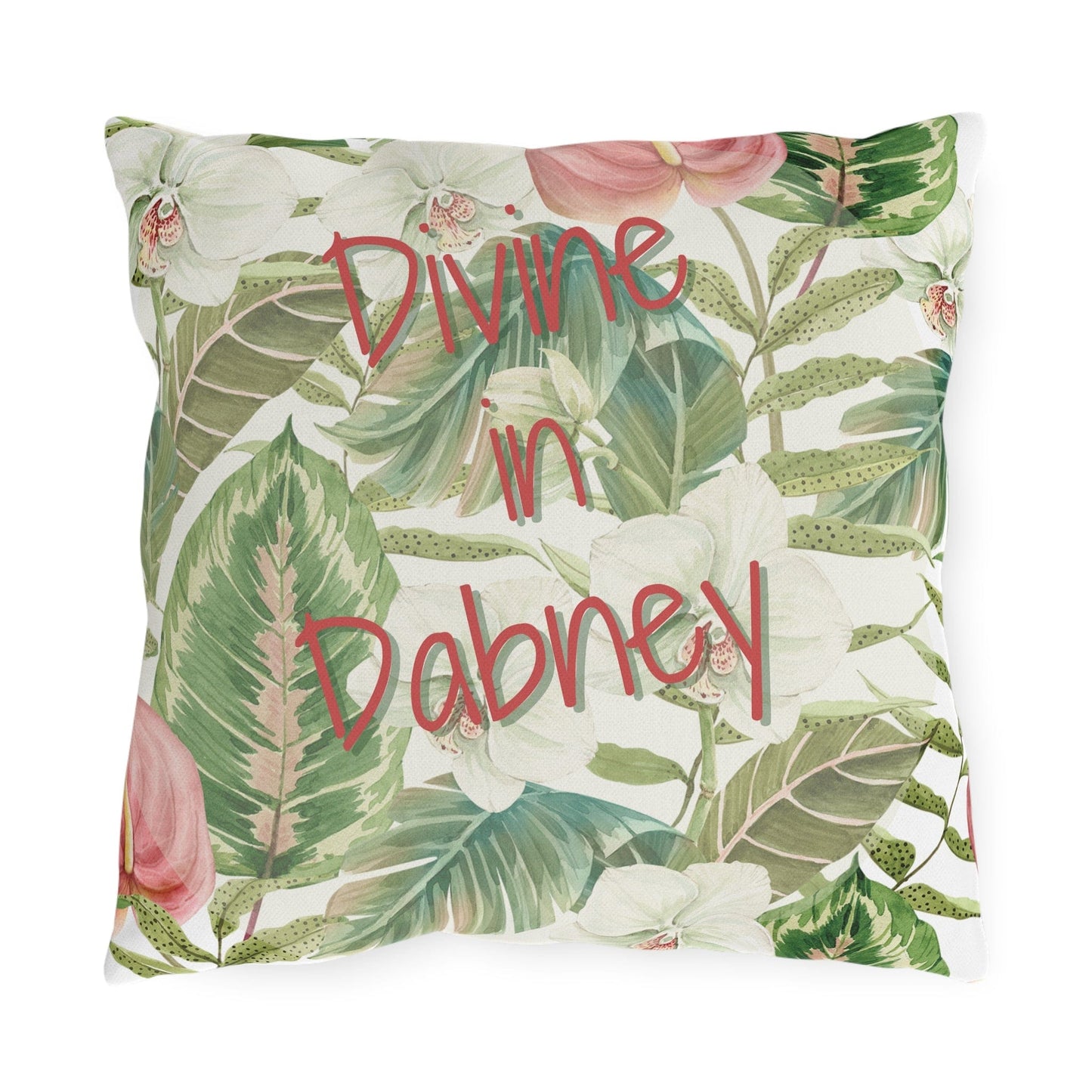 Take the 2nd Exit Florida Villages of  Outdoor Pillows (Pink Lettering) - Dabney